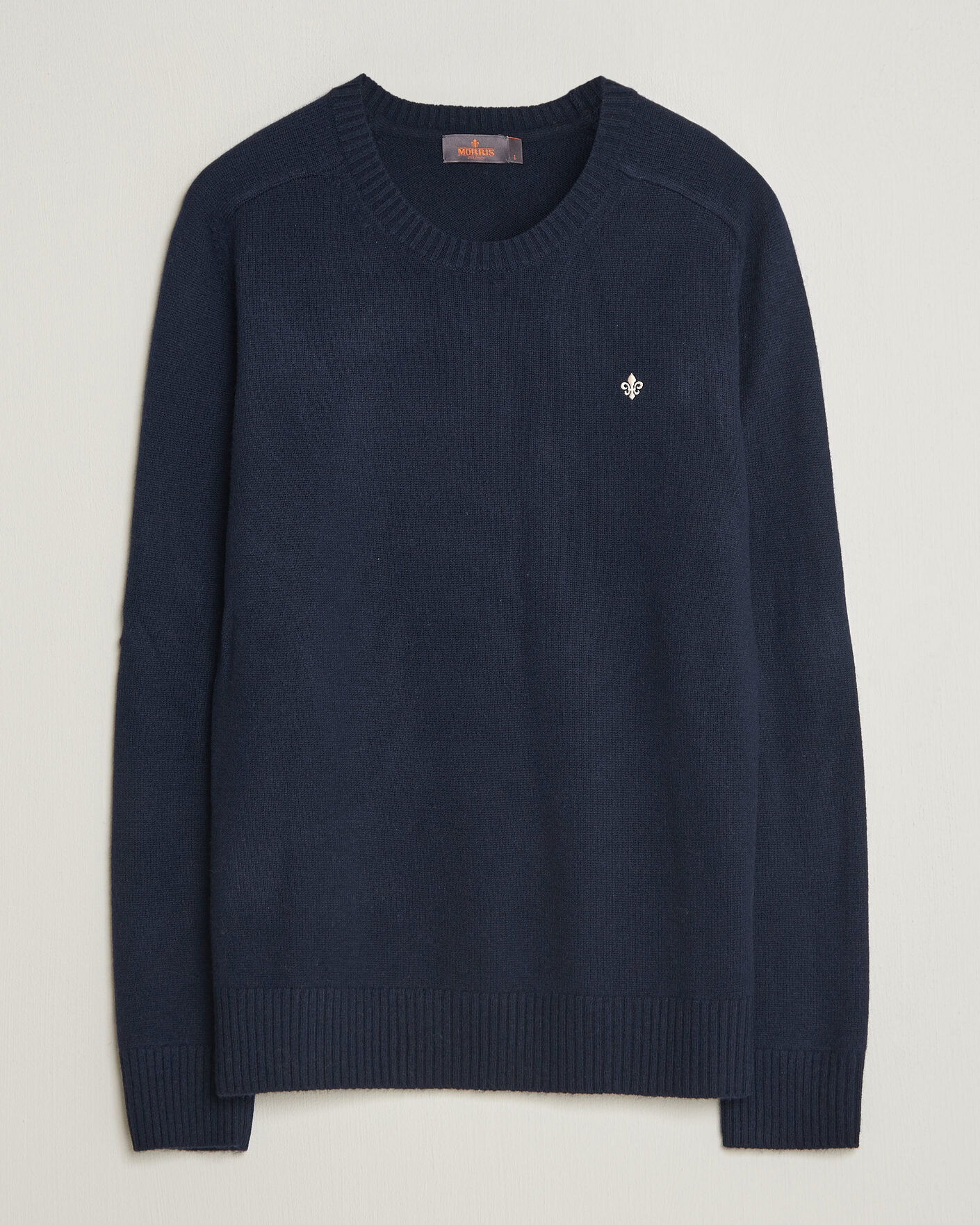Men | Sweaters & Knitwear | Morris | Hertford Lambswool Crew Neck Navy