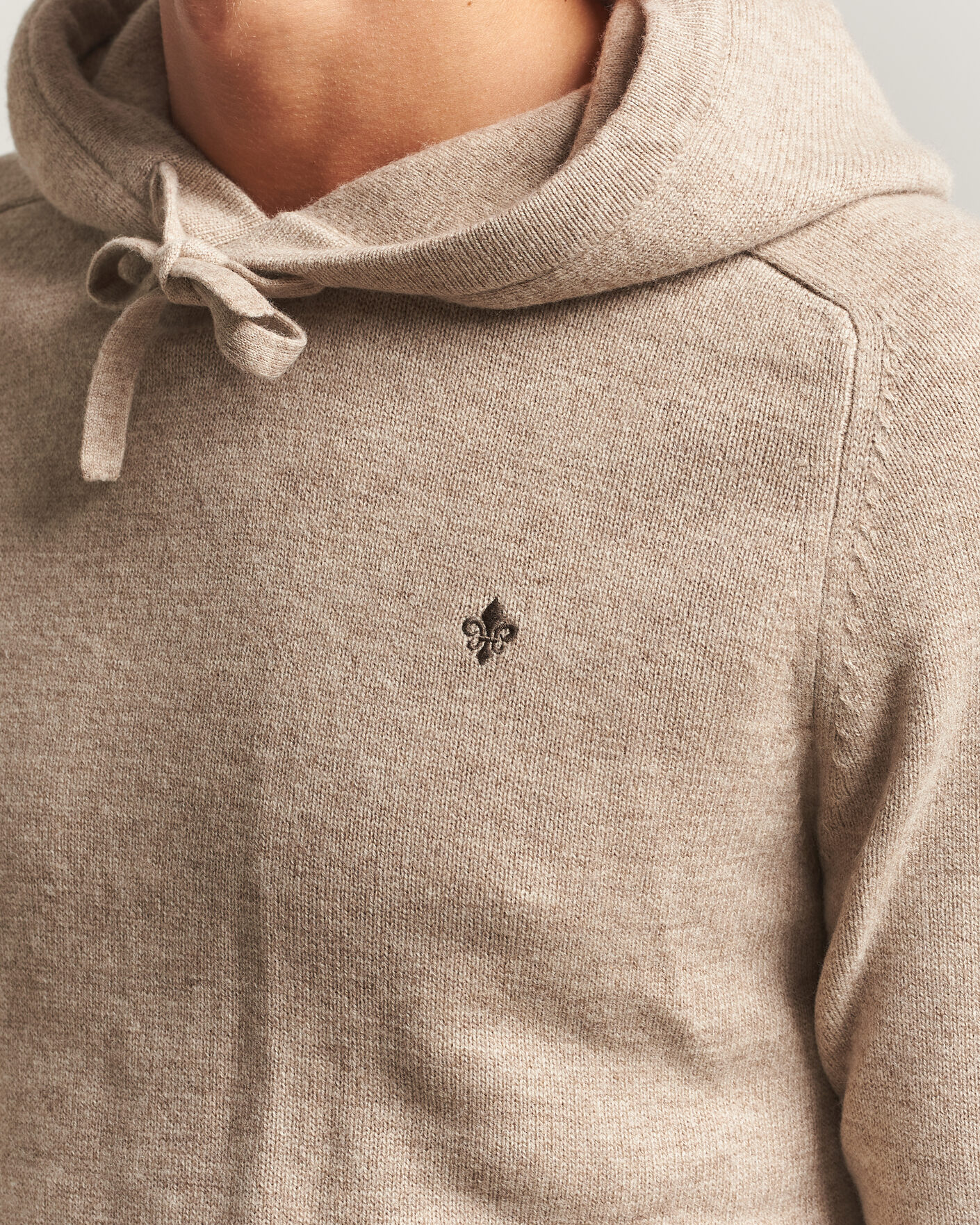 Men | Sweaters & Knitwear | Morris | Hertford Lambswool Hoodie Khaki