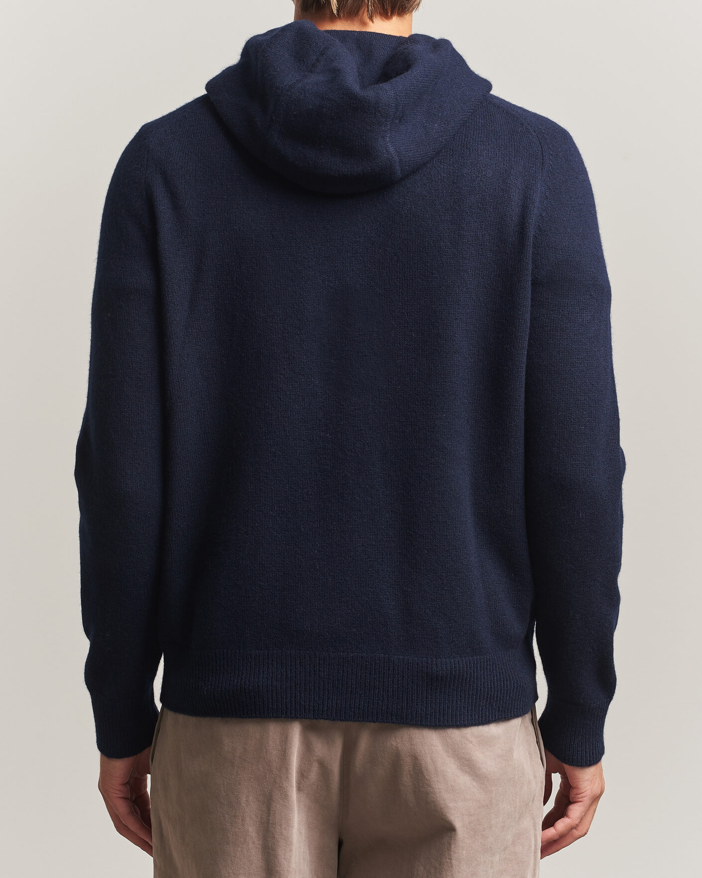 Men | Sweaters & Knitwear | Morris | Hertford Lambswool Hoodie Navy