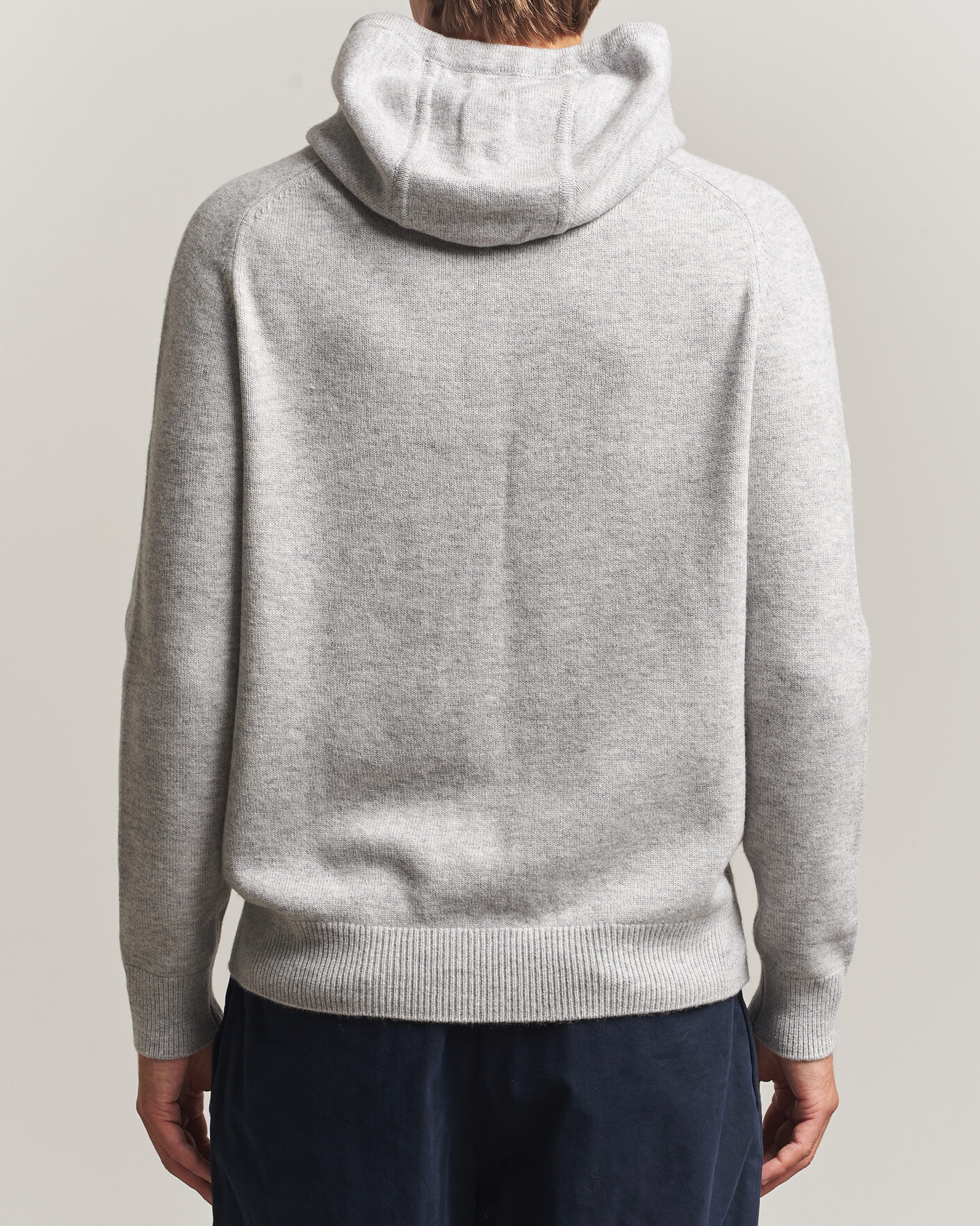 Men | Sweaters & Knitwear | Morris | Hertford Lambswool Hoodie Grey