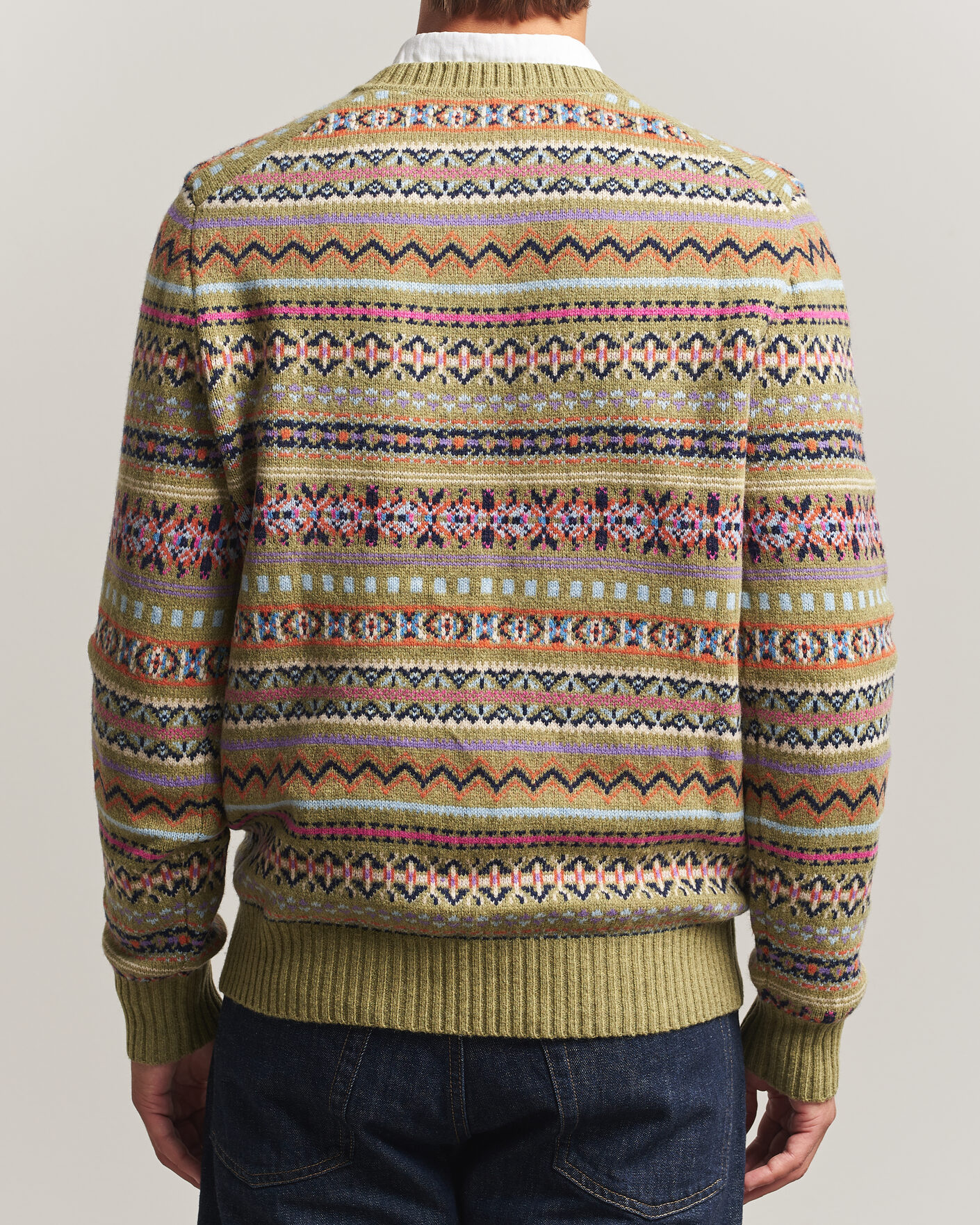 Men | Sweaters & Knitwear | Morris | Tavish V-Neck Olive