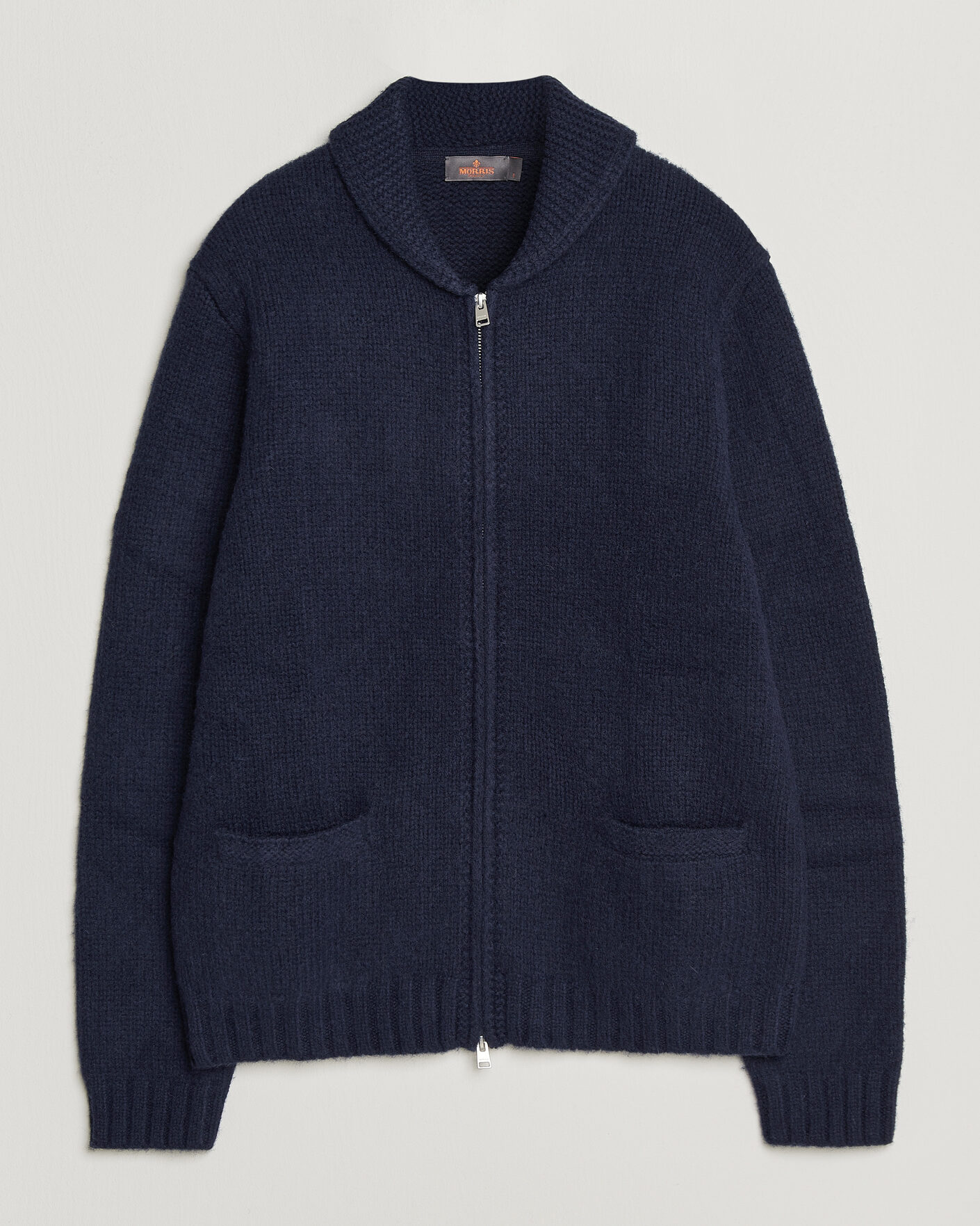 Men | Sweaters & Knitwear | Morris | Boyd Zip Cardigan Navy