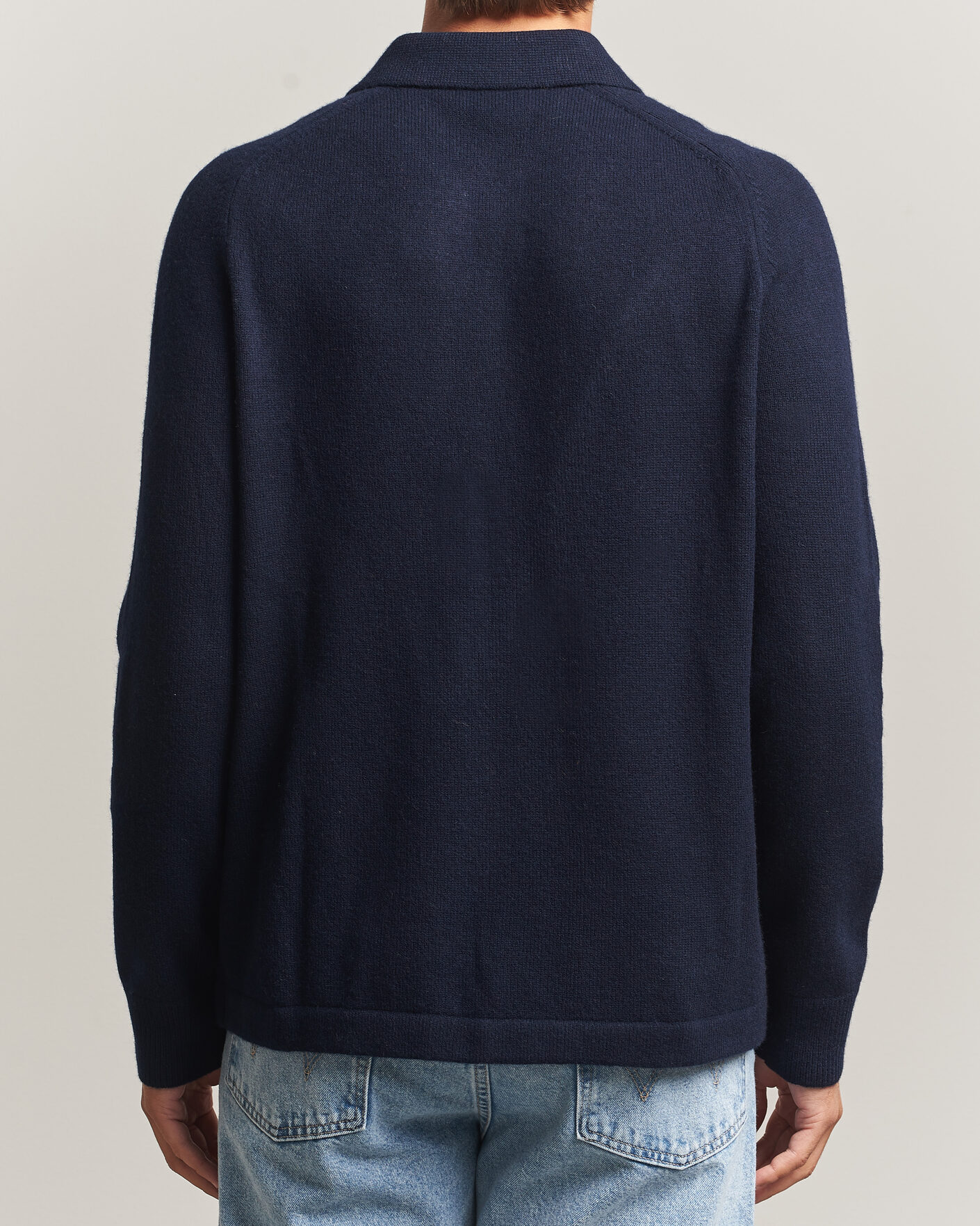 Men | Sweaters & Knitwear | Morris | Hetford Knitted Polo Navy