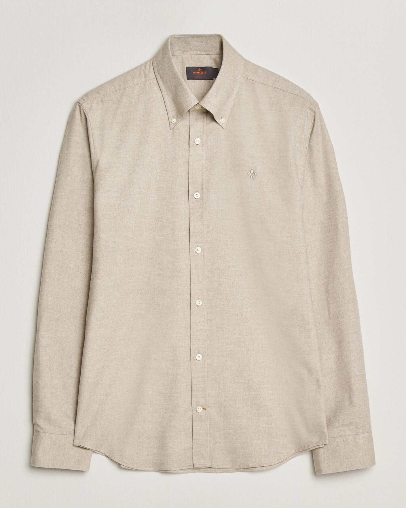 Men | Shirts | Morris | Cashmere Twill Shirt Khaki