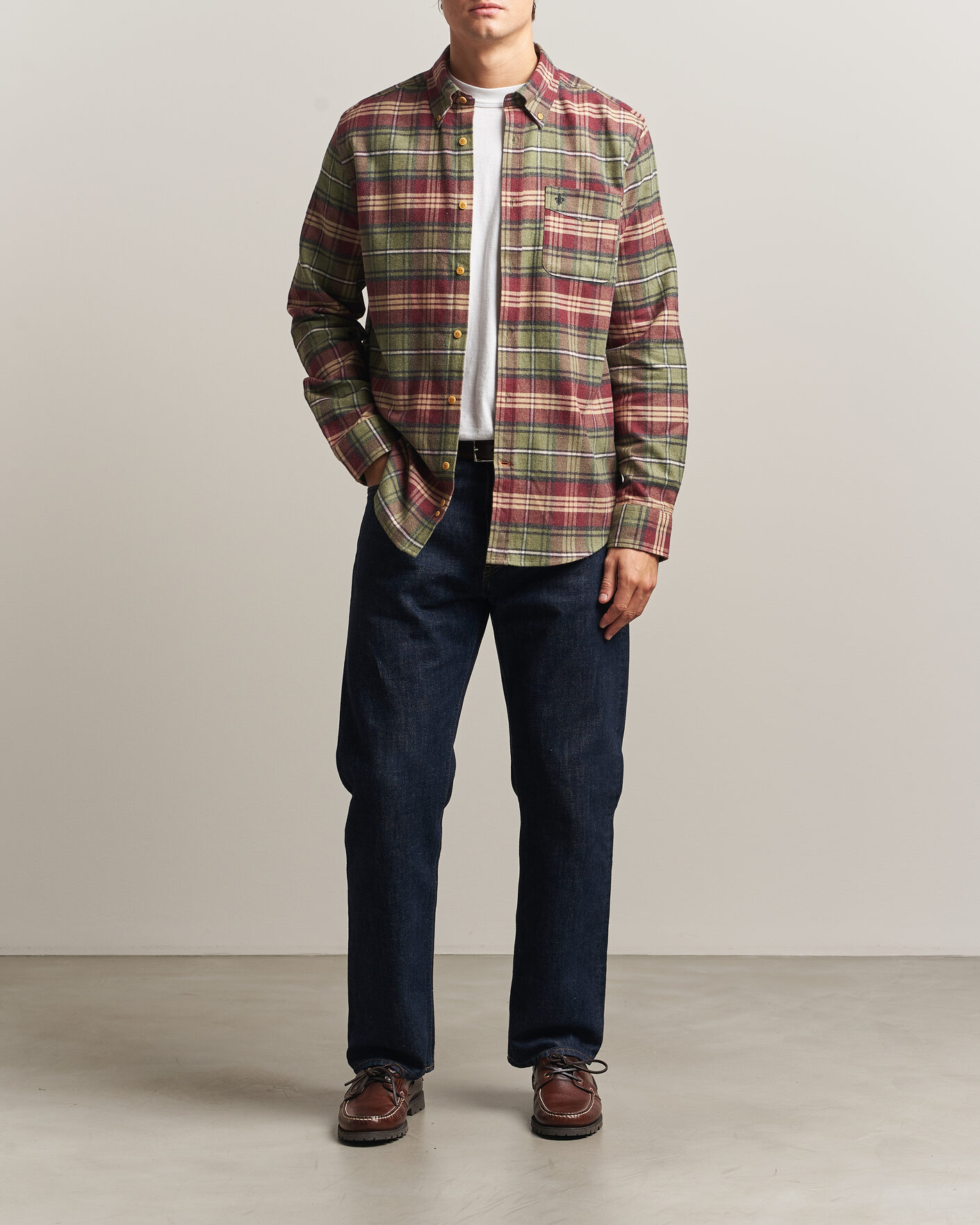 Men | Shirts | Morris | Flanell Big Check Shirt Green