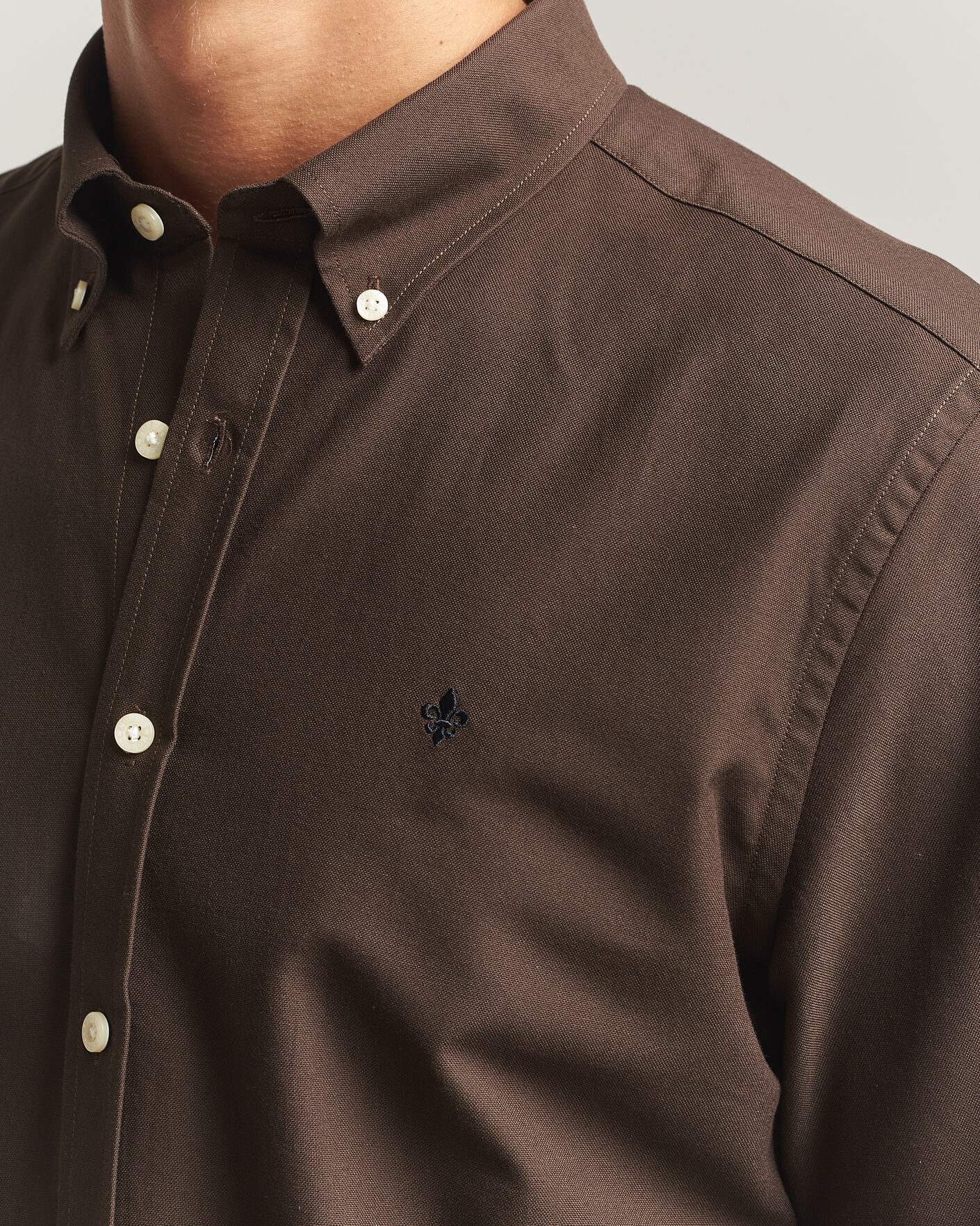 Men | Shirts | Morris | Douglas Oxford Shirt Brown