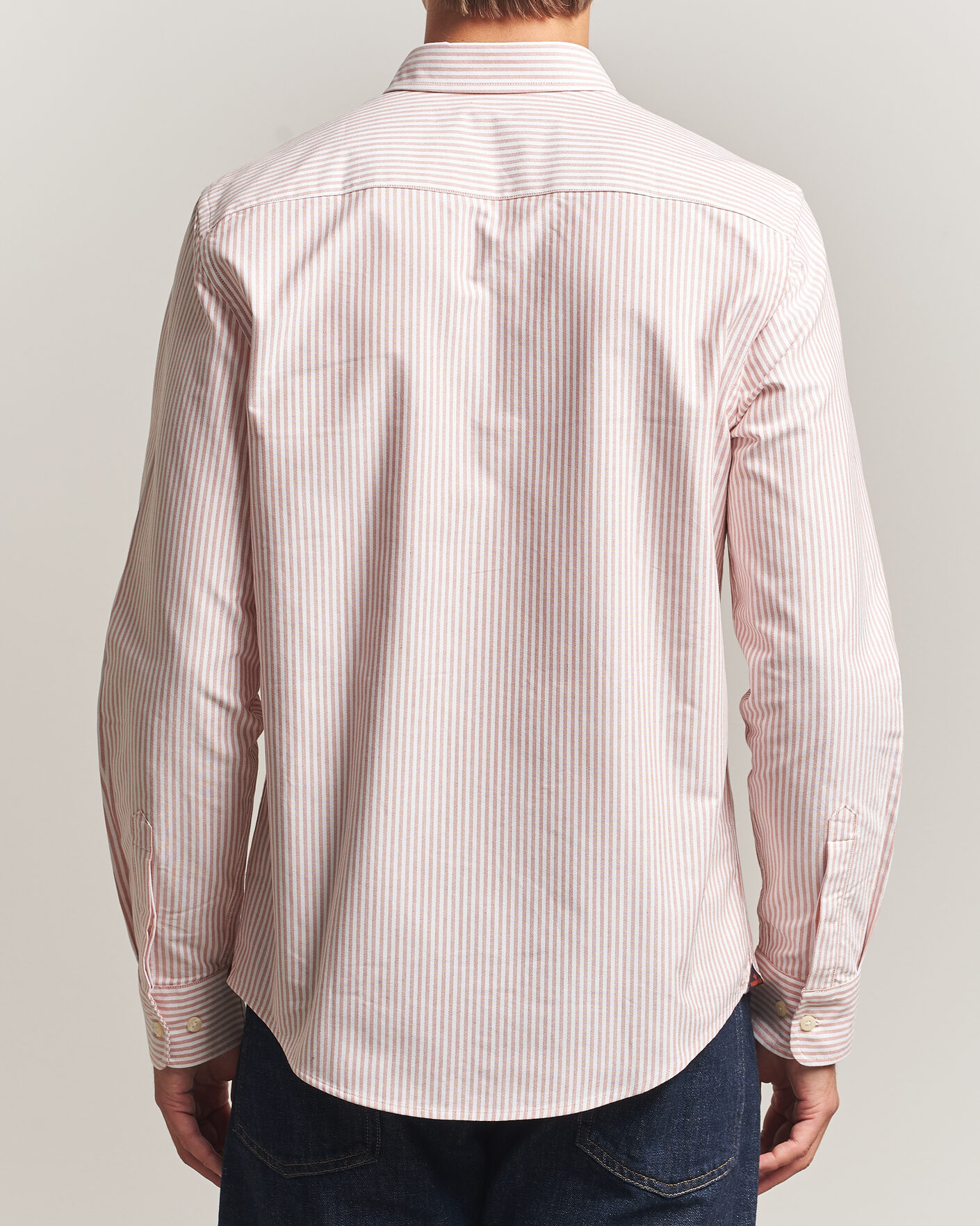 Men | Shirts | Morris | Douglas Oxford Stripe Shirt Orange