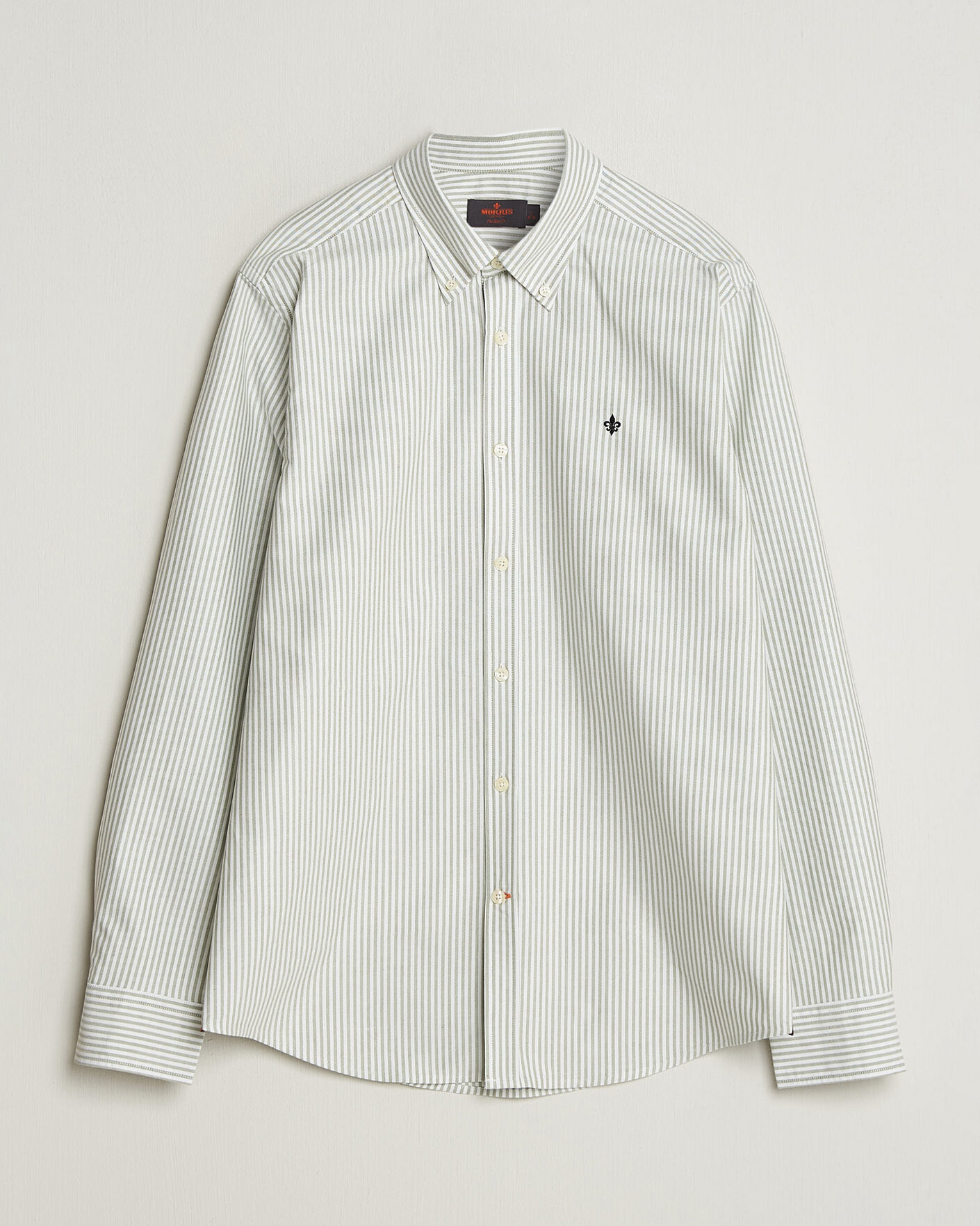 Men | Shirts | Morris | Douglas Oxford Stripe Shirt Olive