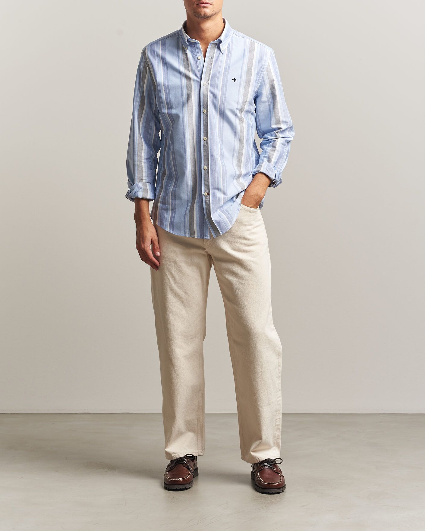 Men | Shirts | Morris | Happy Oxford Shirt Blue