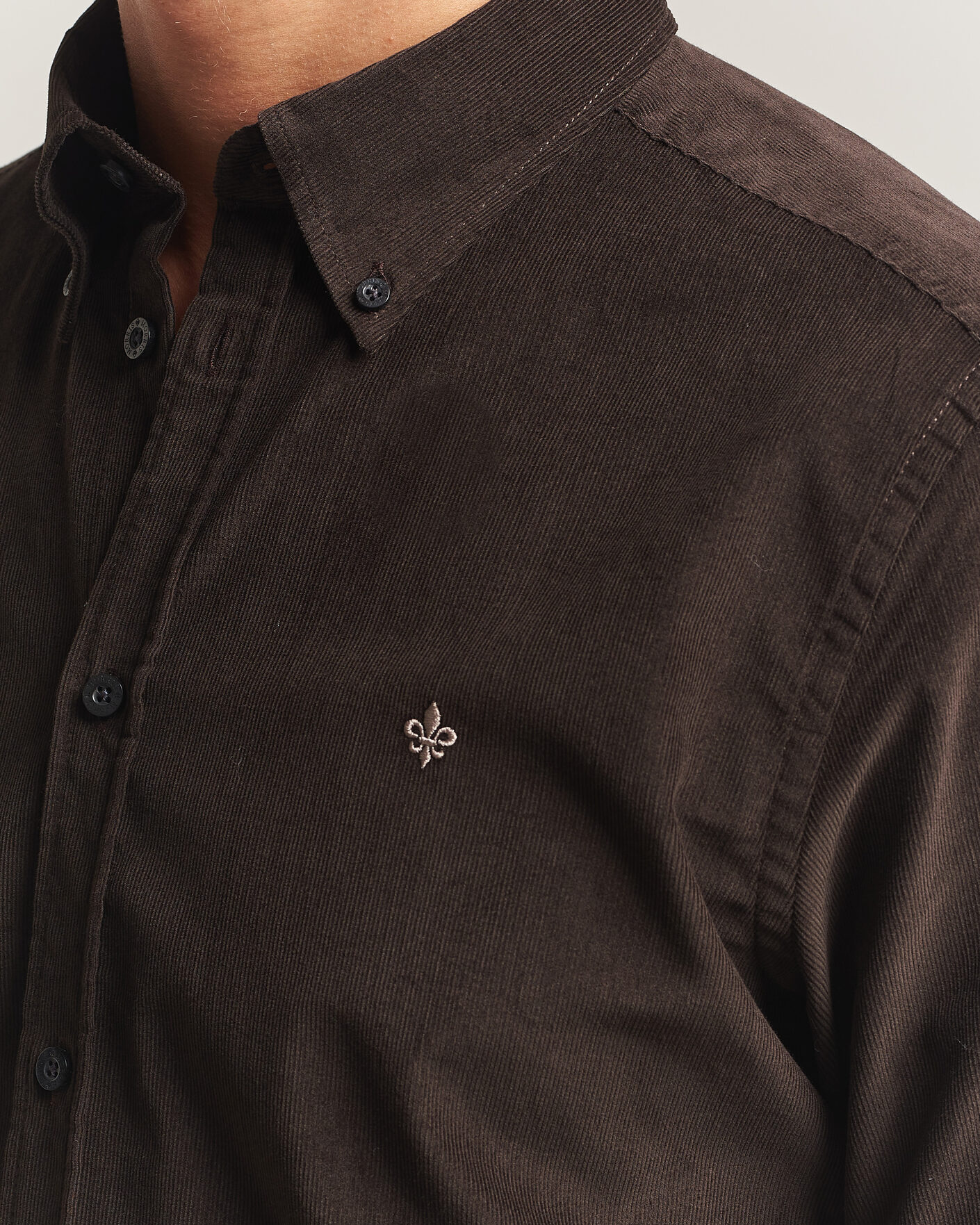 Men | Shirts | Morris | Douglas Cord Shirt Brown