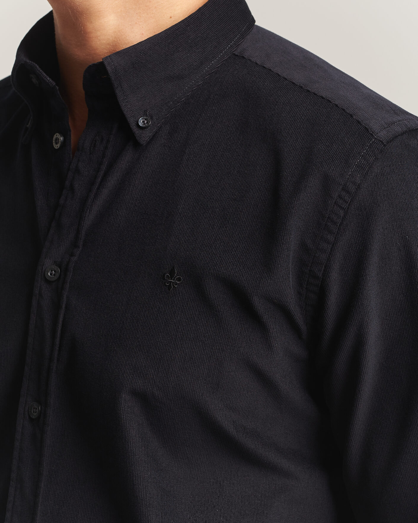 Men | Shirts | Morris | Douglas Cord Shirt Grey