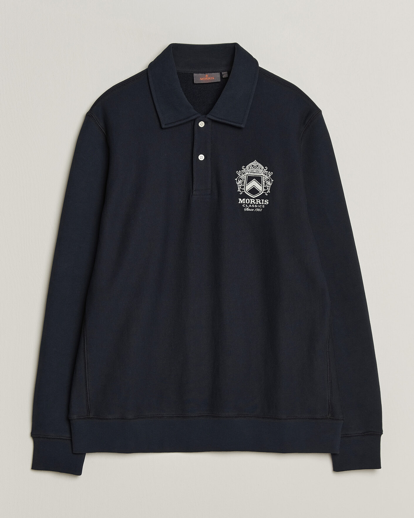 Men | Sweaters & Knitwear | Morris | Winston Polo Sweatshirt Old Blue