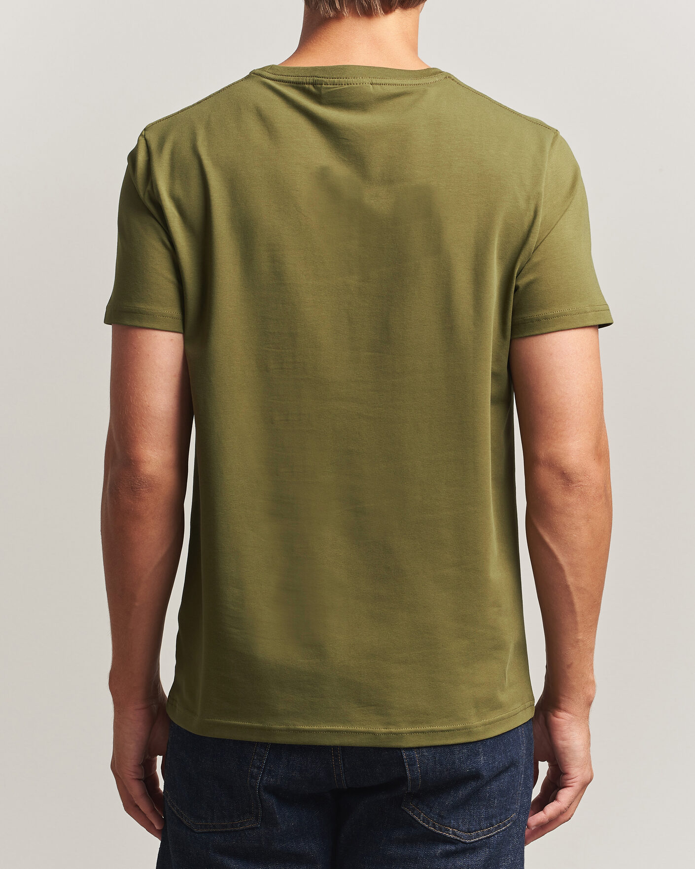 Men | T-Shirts | Morris | James Crew Neck T-Shirt Olive