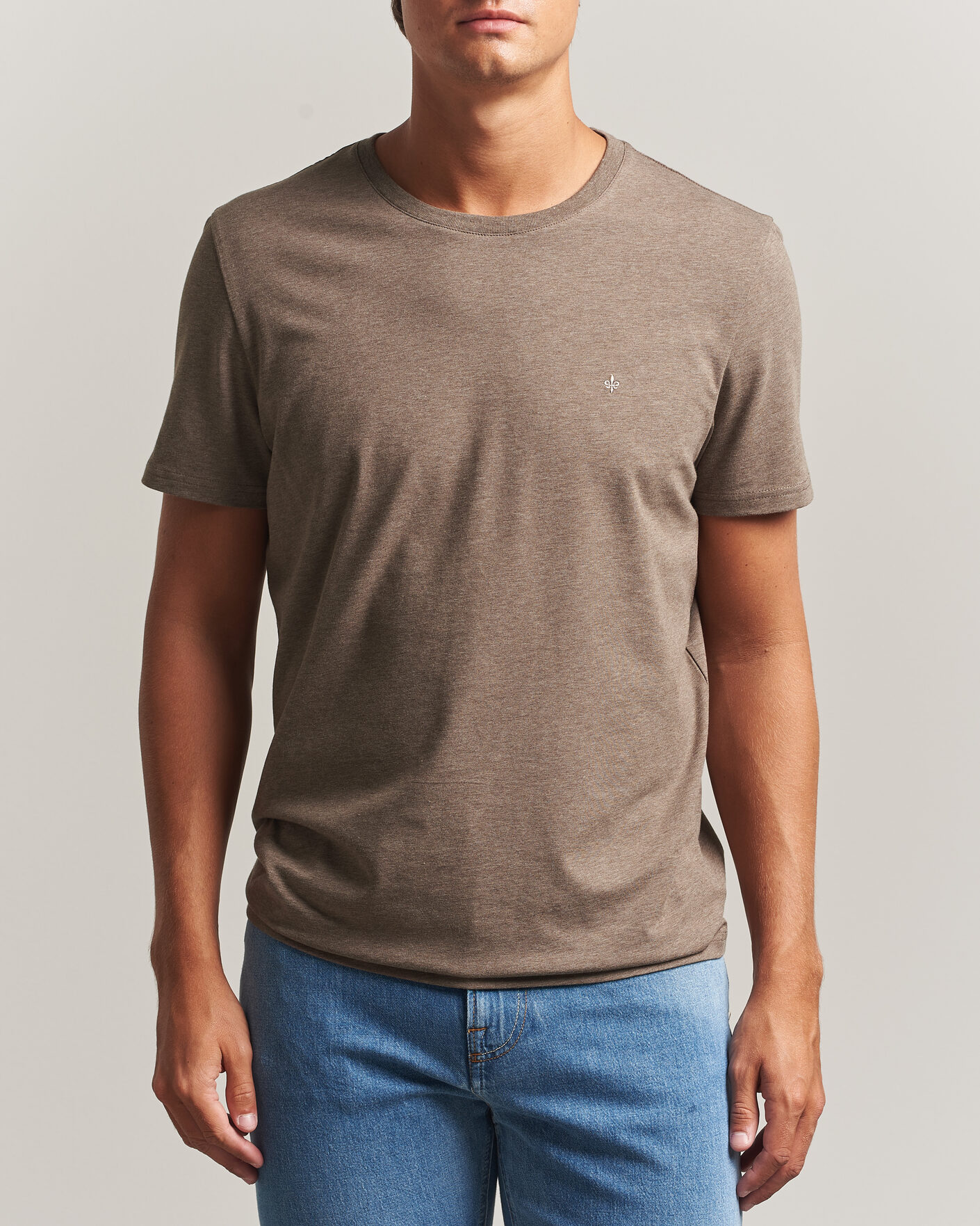 Men | T-Shirts | Morris | James Crew Neck T-Shirt Brown
