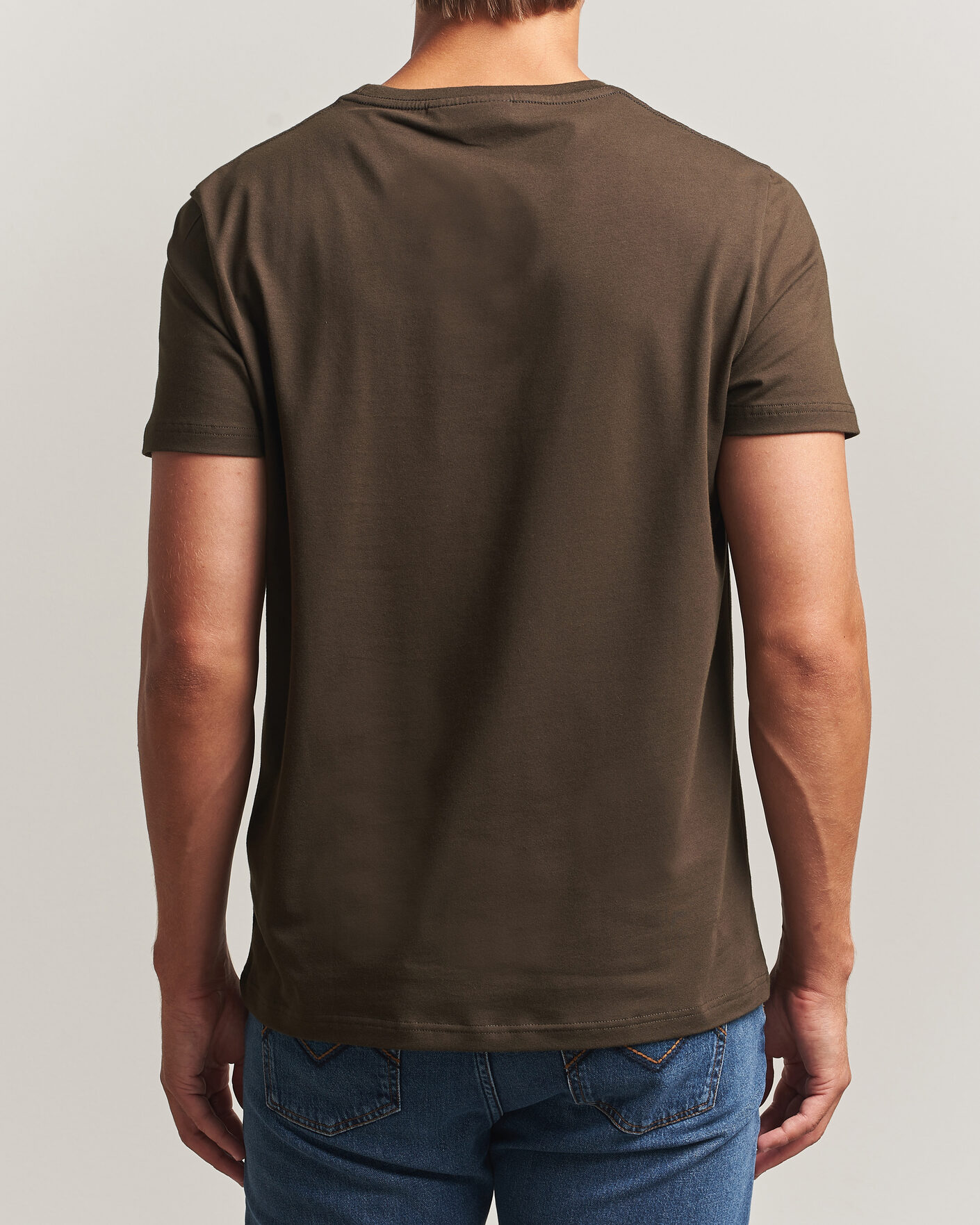 Men | T-Shirts | Morris | James Crew Neck T-Shirt Brown
