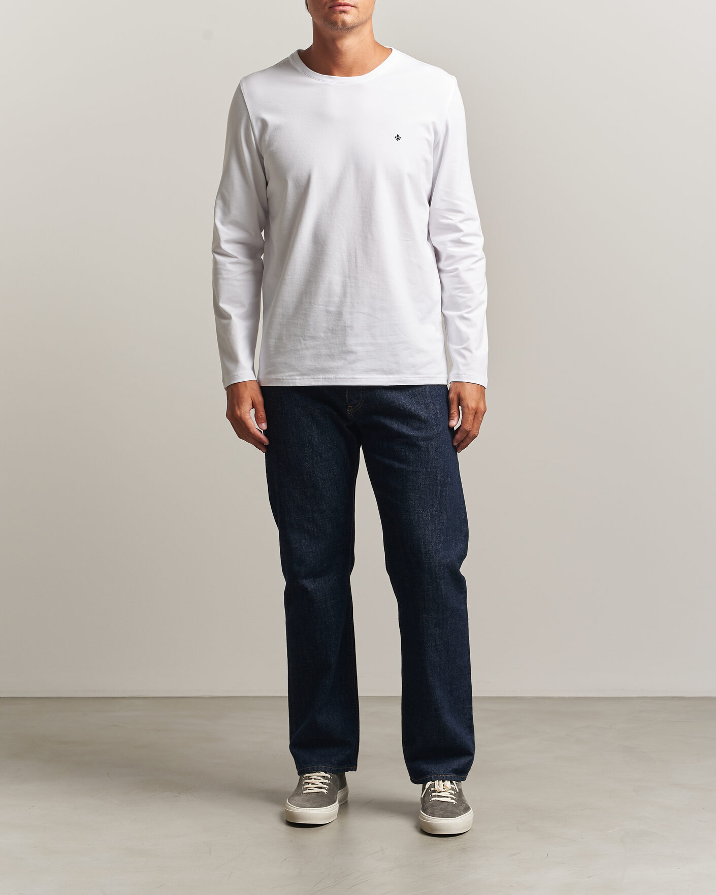 Men | T-Shirts | Morris | James Long Sleeve T-Shirt White