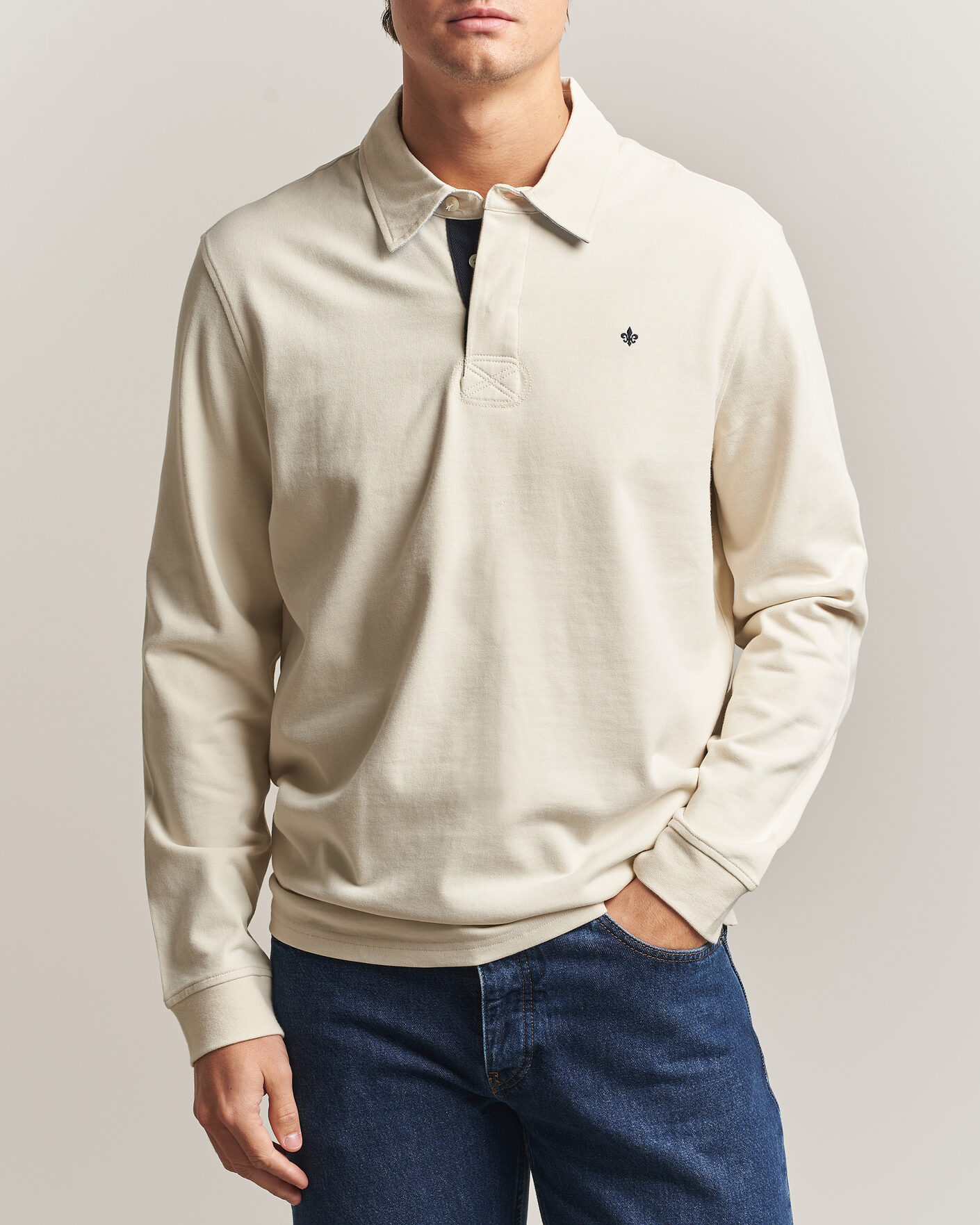 Men | Sweaters & Knitwear | Morris | Graham Rugger Off White