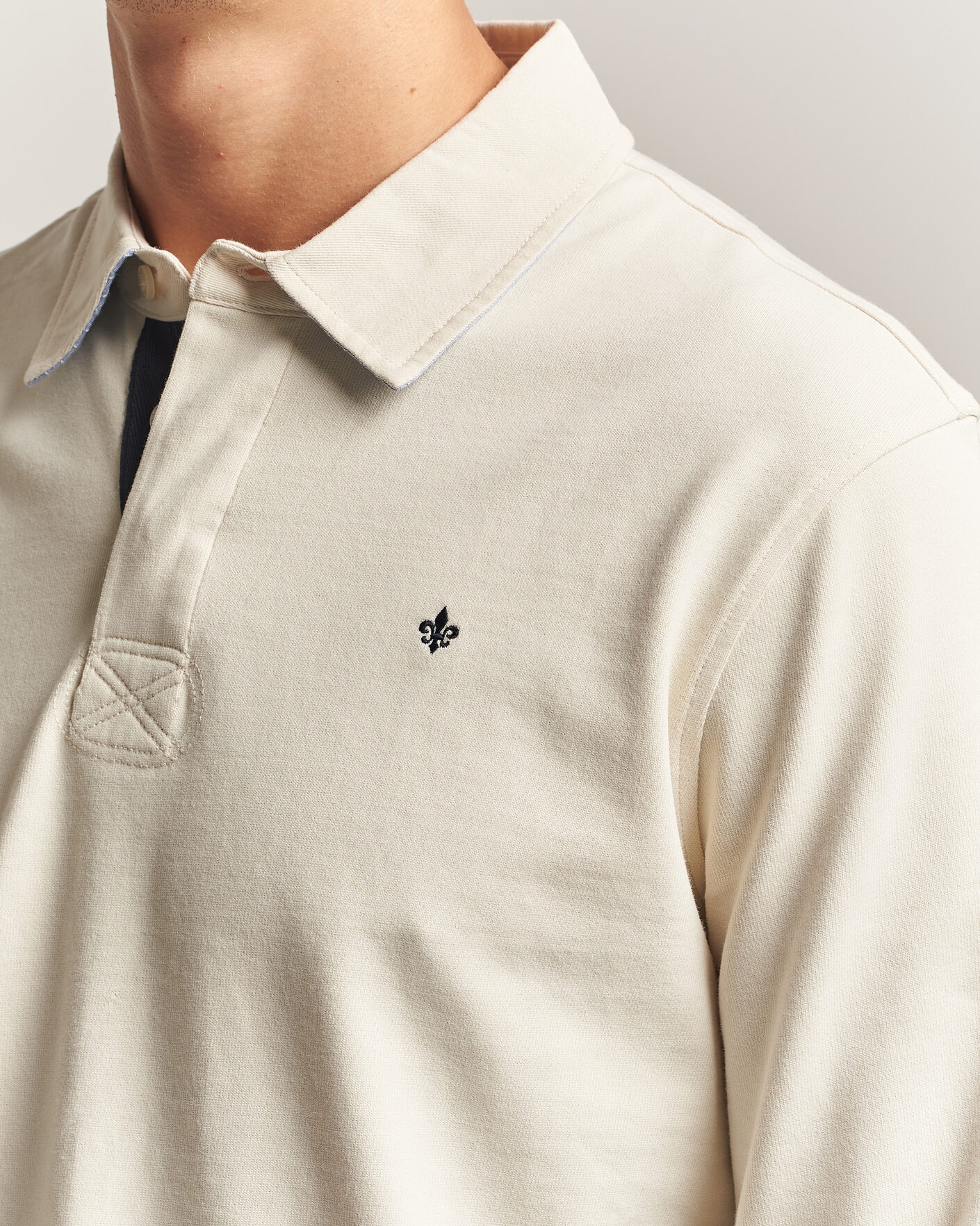 Men | Sweaters & Knitwear | Morris | Graham Rugger Off White