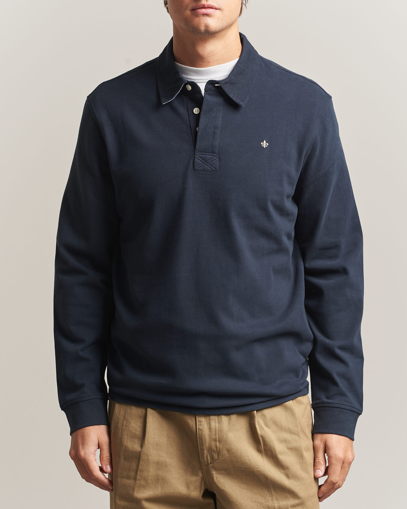 Men | Sweaters & Knitwear | Morris | Graham Rugger Old Blue