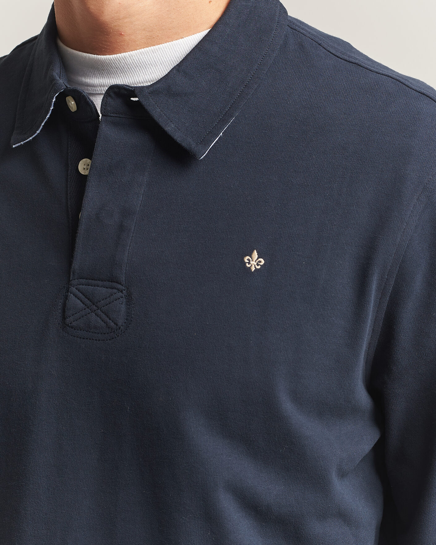 Men | Sweaters & Knitwear | Morris | Graham Rugger Old Blue