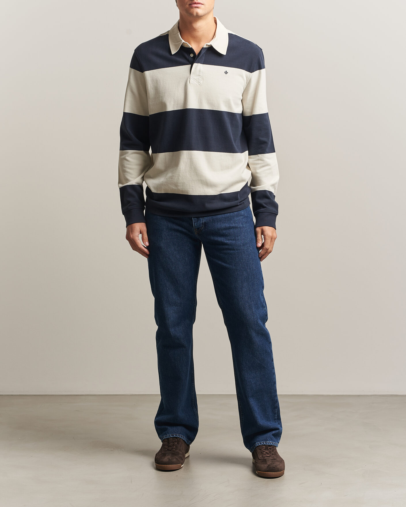 Men | Sweaters & Knitwear | Morris | Graham Rugger Navy