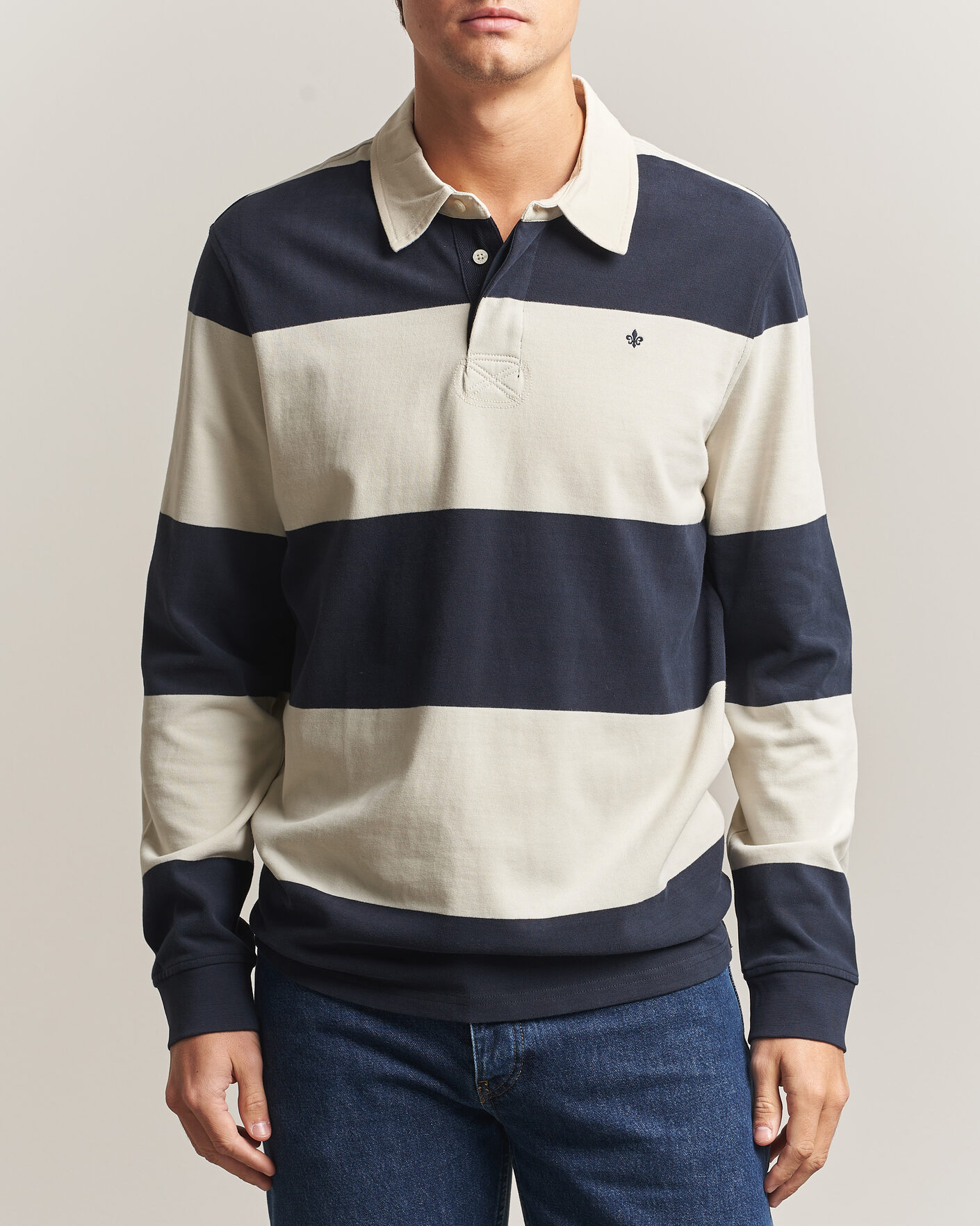 Men | Sweaters & Knitwear | Morris | Graham Rugger Navy