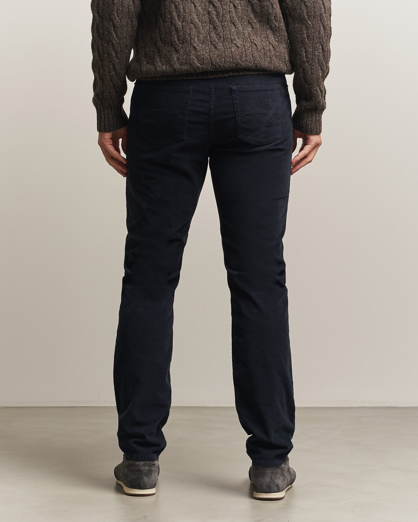 Men | Trousers | Morris | James Cord 5-Pocket Pants Navy