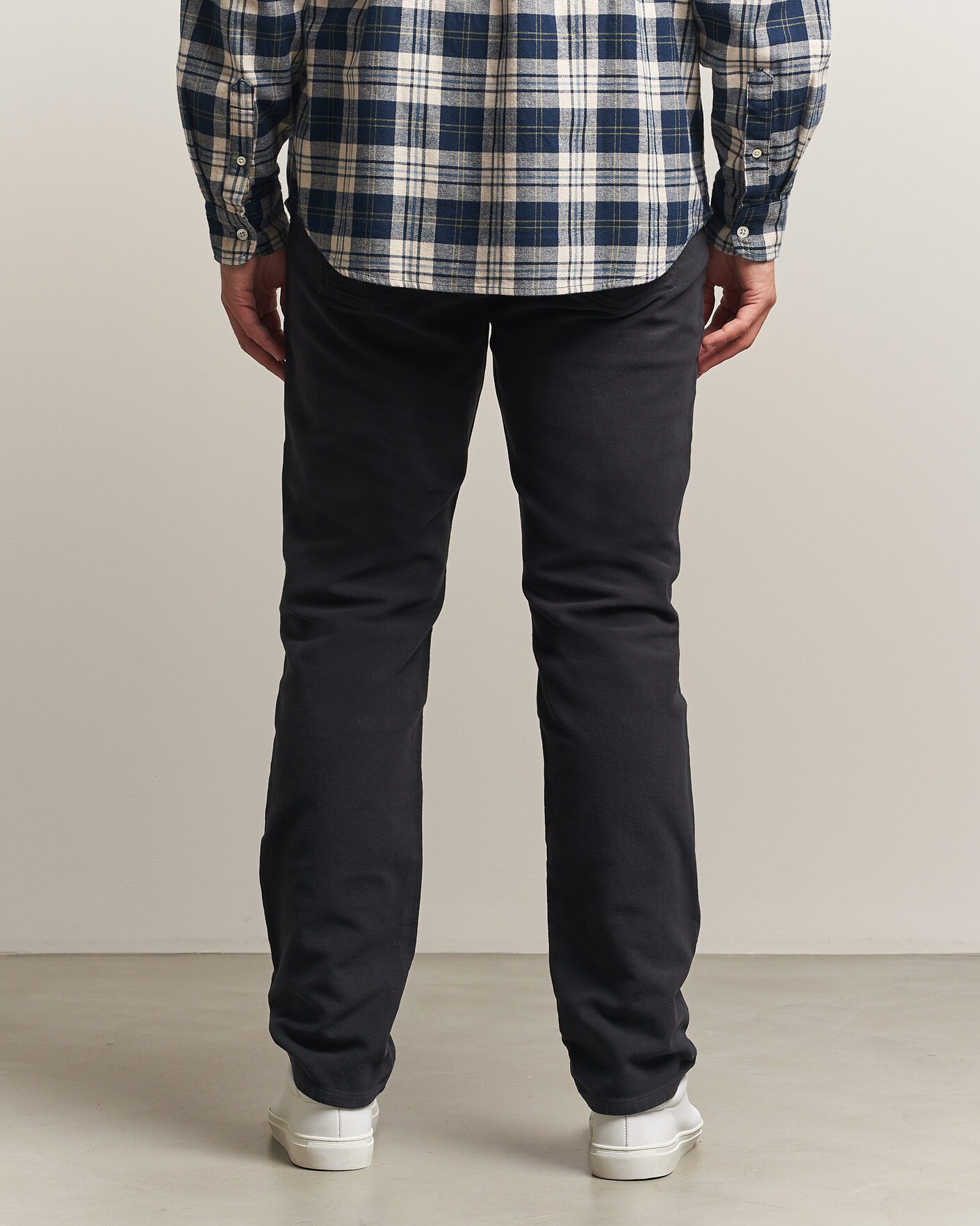 Men | Trousers | Morris | James Winter Twill 5-Pocket Pants Blue