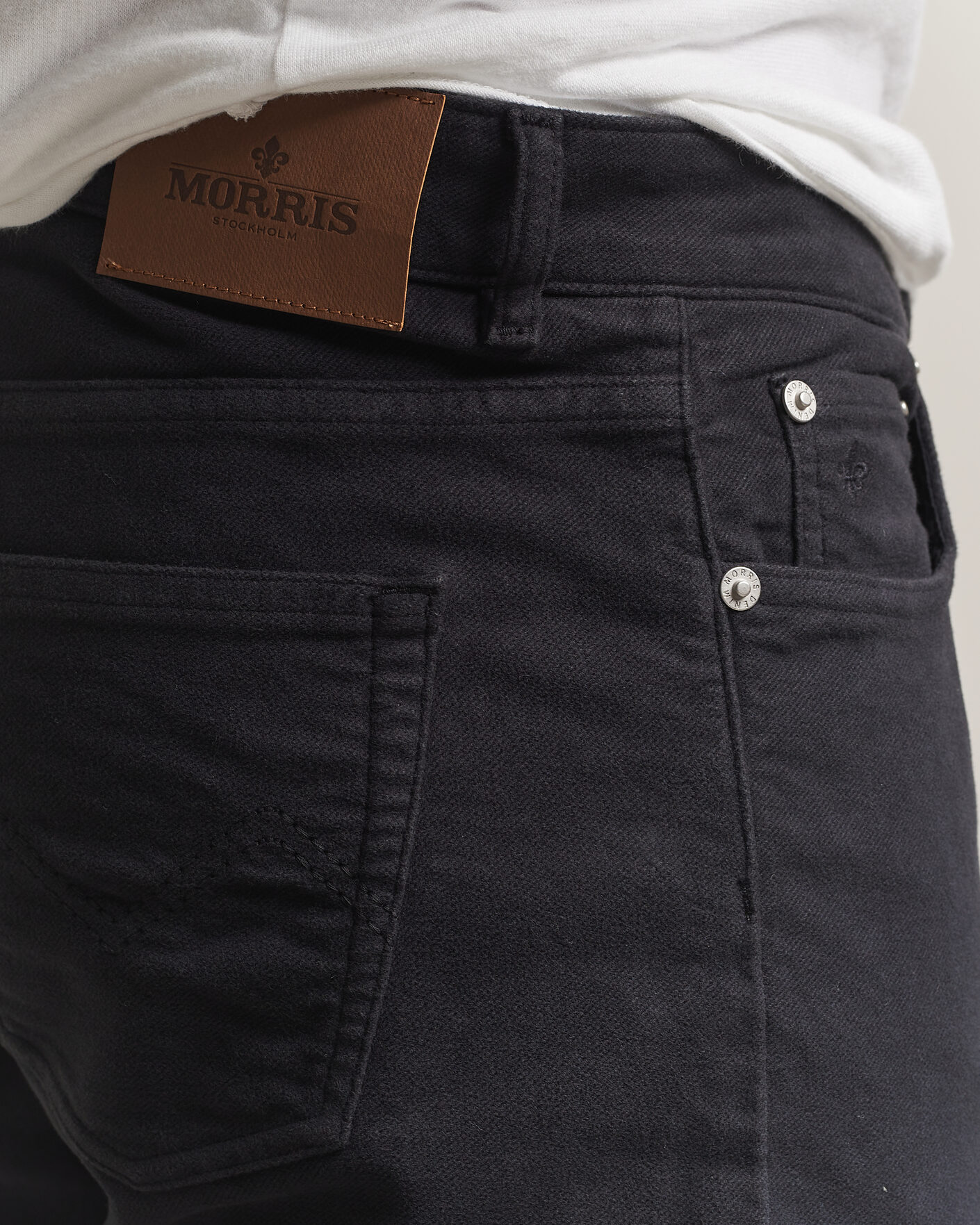 Men | Trousers | Morris | James Winter Twill 5-Pocket Pants Blue