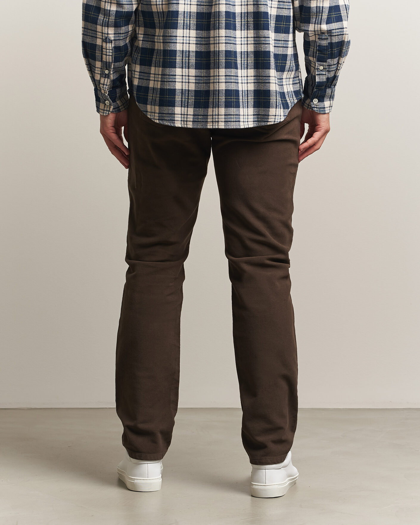 Men | Trousers | Morris | James Winter Twill 5-Pocket Pants Brown