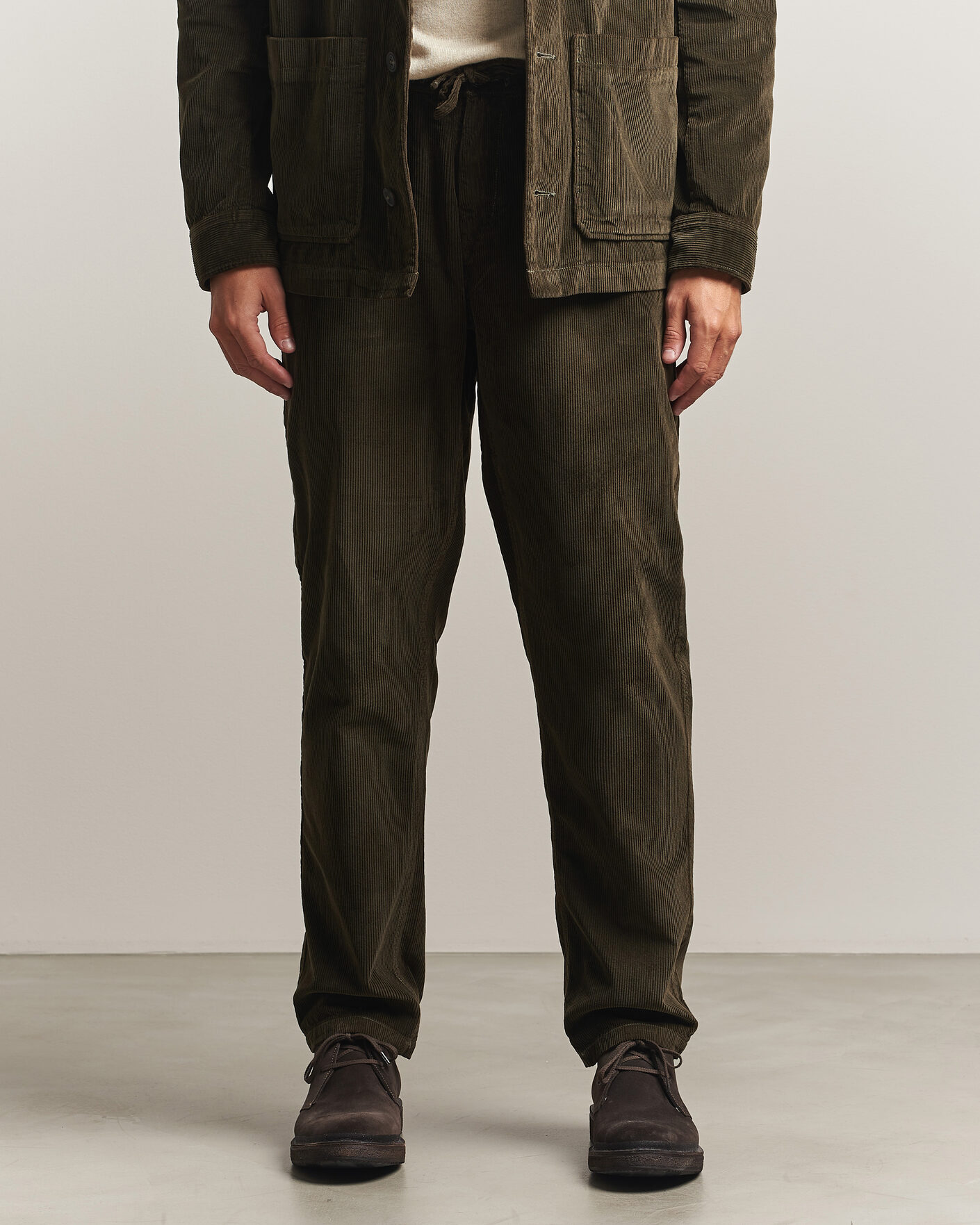 Men | Trousers | Morris | Fenix Cord Trousers Olive