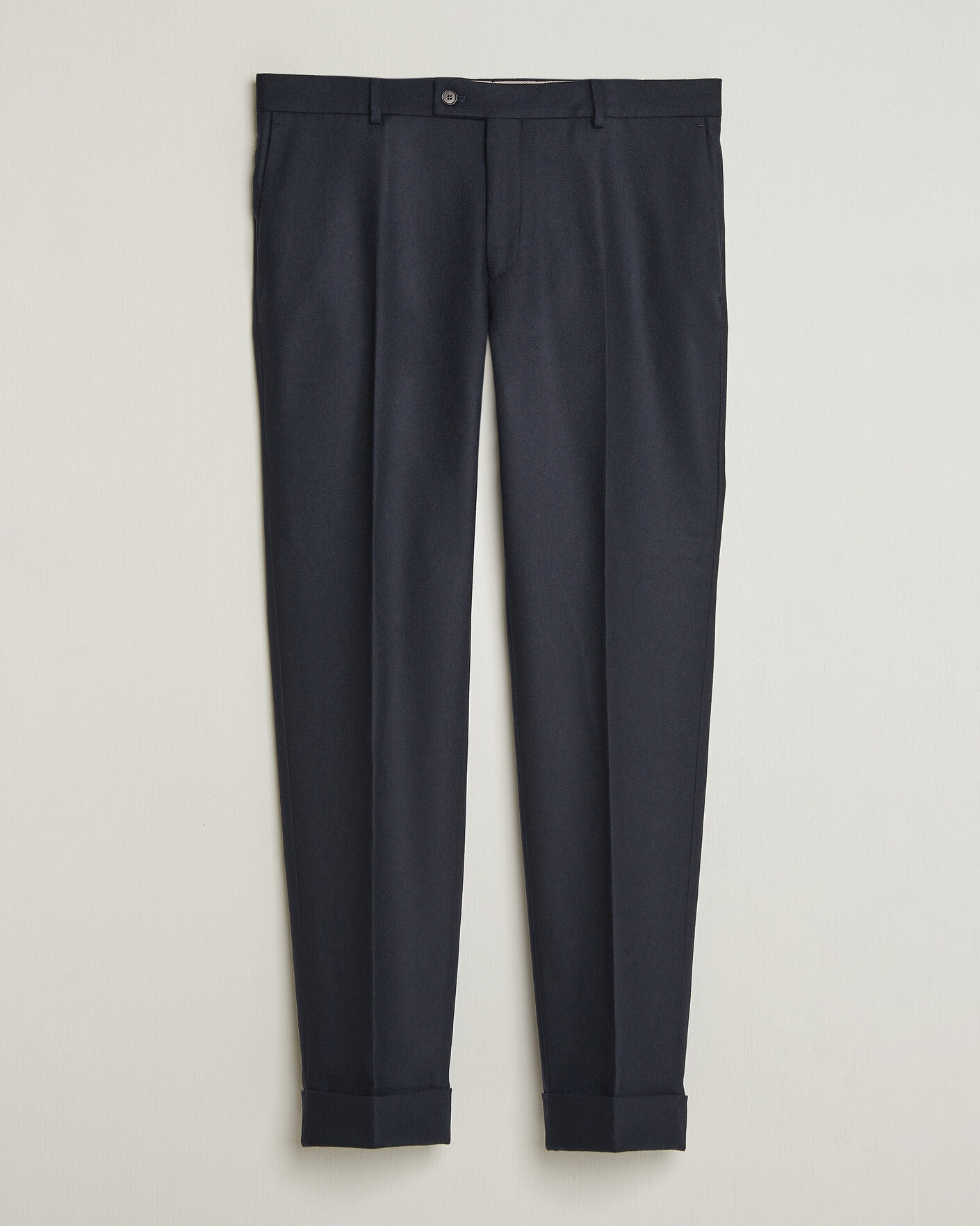 Men | Trousers | Morris | Flannel Suit Trousers Navy