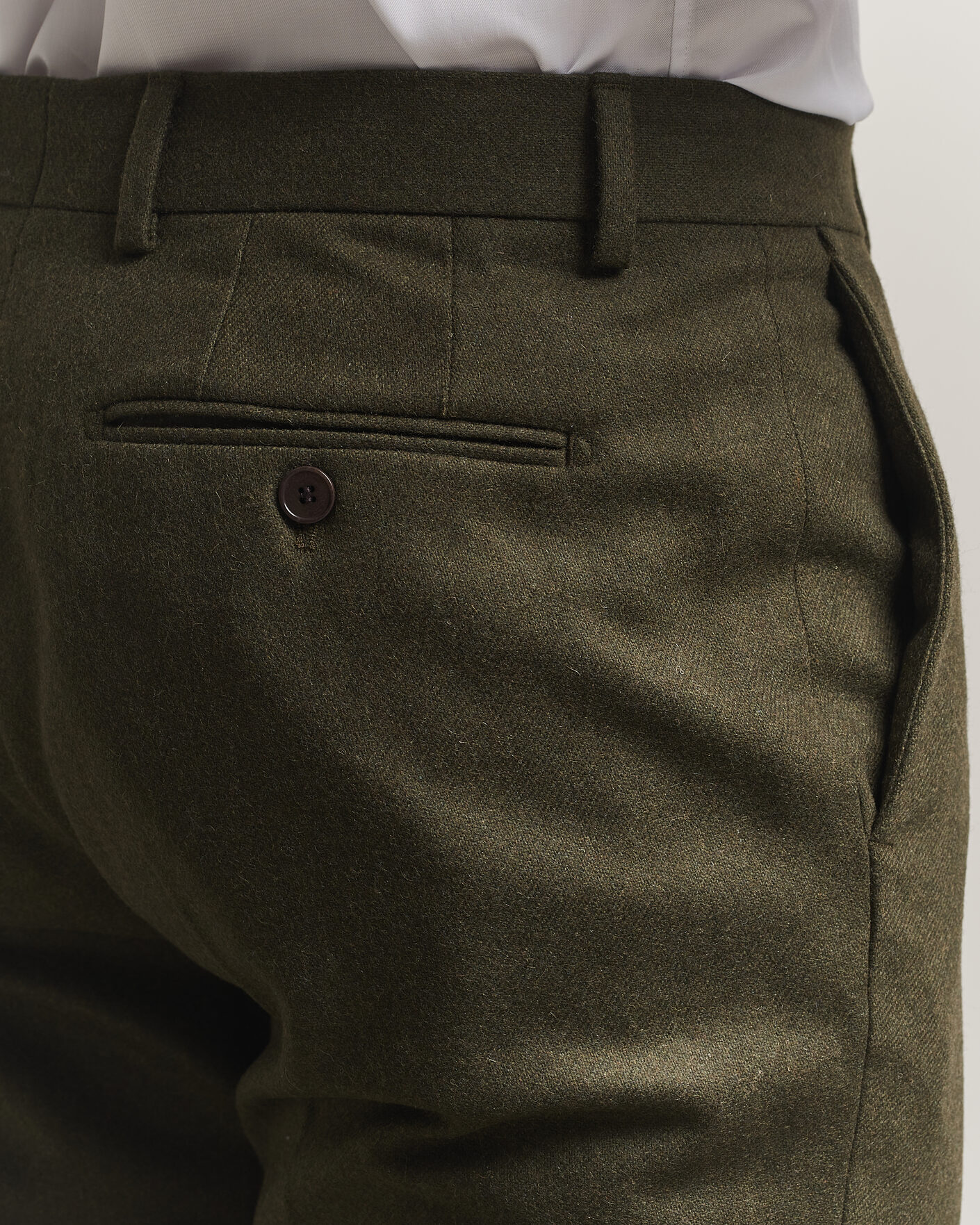 Men | Trousers | Morris | Flannel Suit Trousers Green