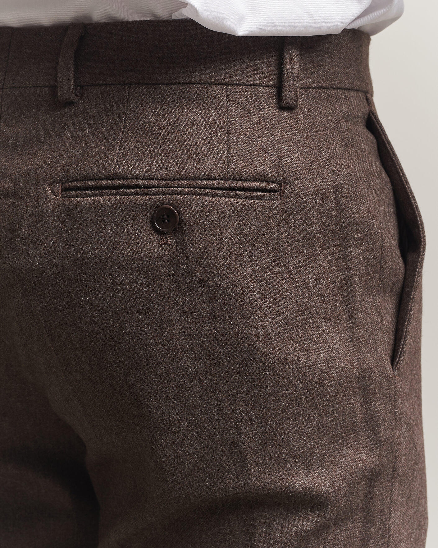 Men | Trousers | Morris | Flannel Suit Trousers Brown