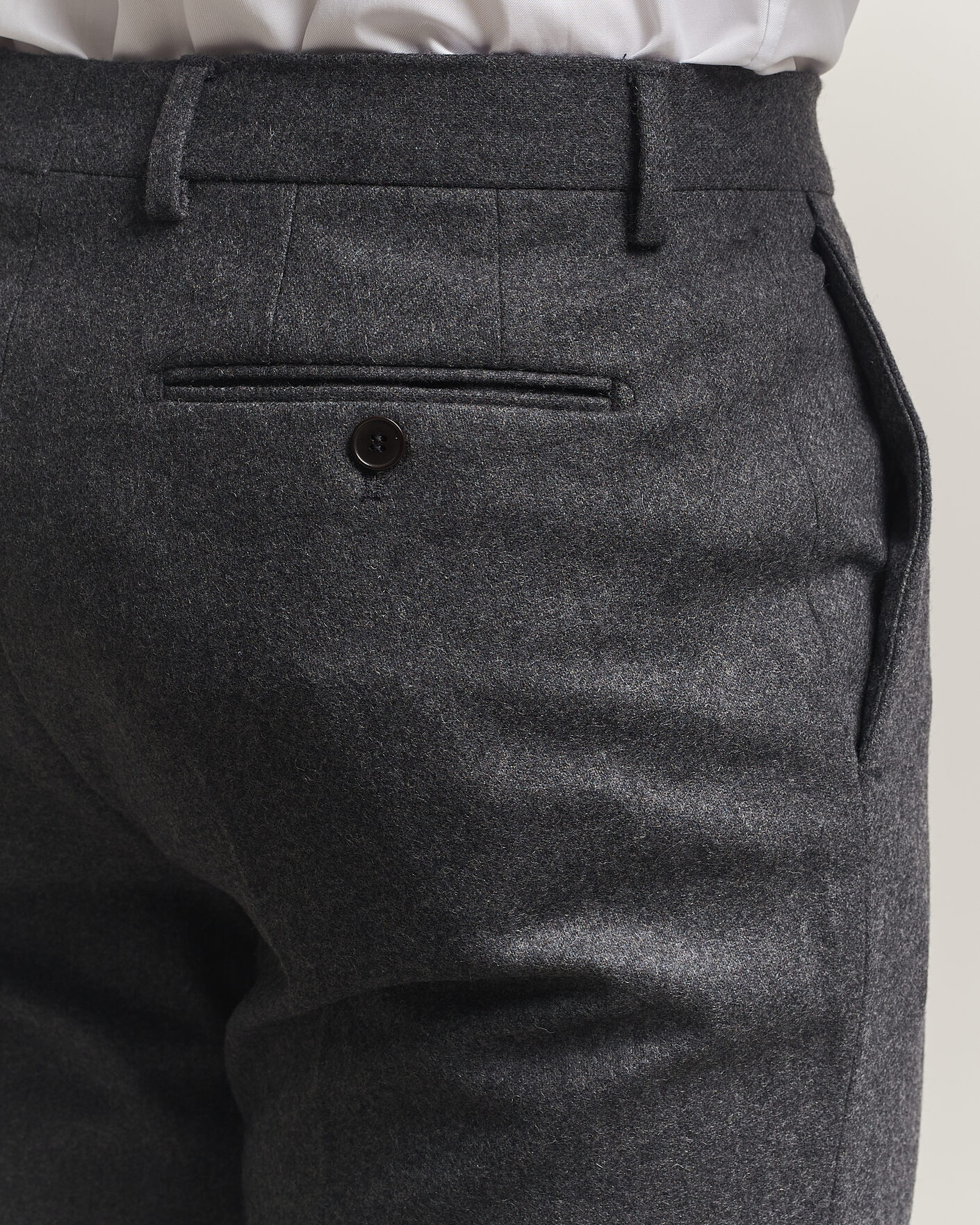 Men | Trousers | Morris | Flannel Suit Trousers Grey