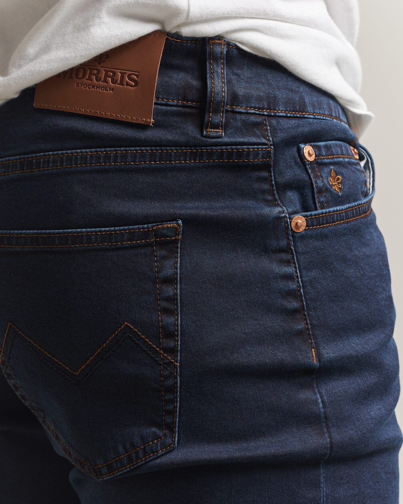 Men | Jeans | Morris | Steve Satin Jeans Rinse Wash