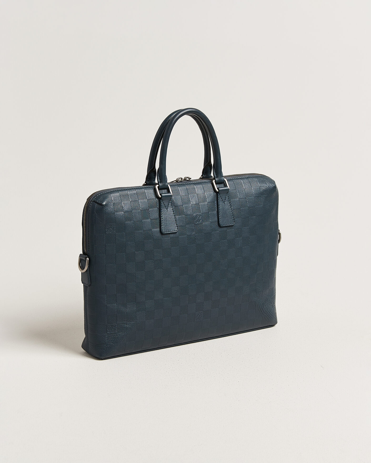 Men | Pre-Owned & Vintage Bags | Louis Vuitton Pre-Owned | Porte Documents Bag Damier Infini Onyx
