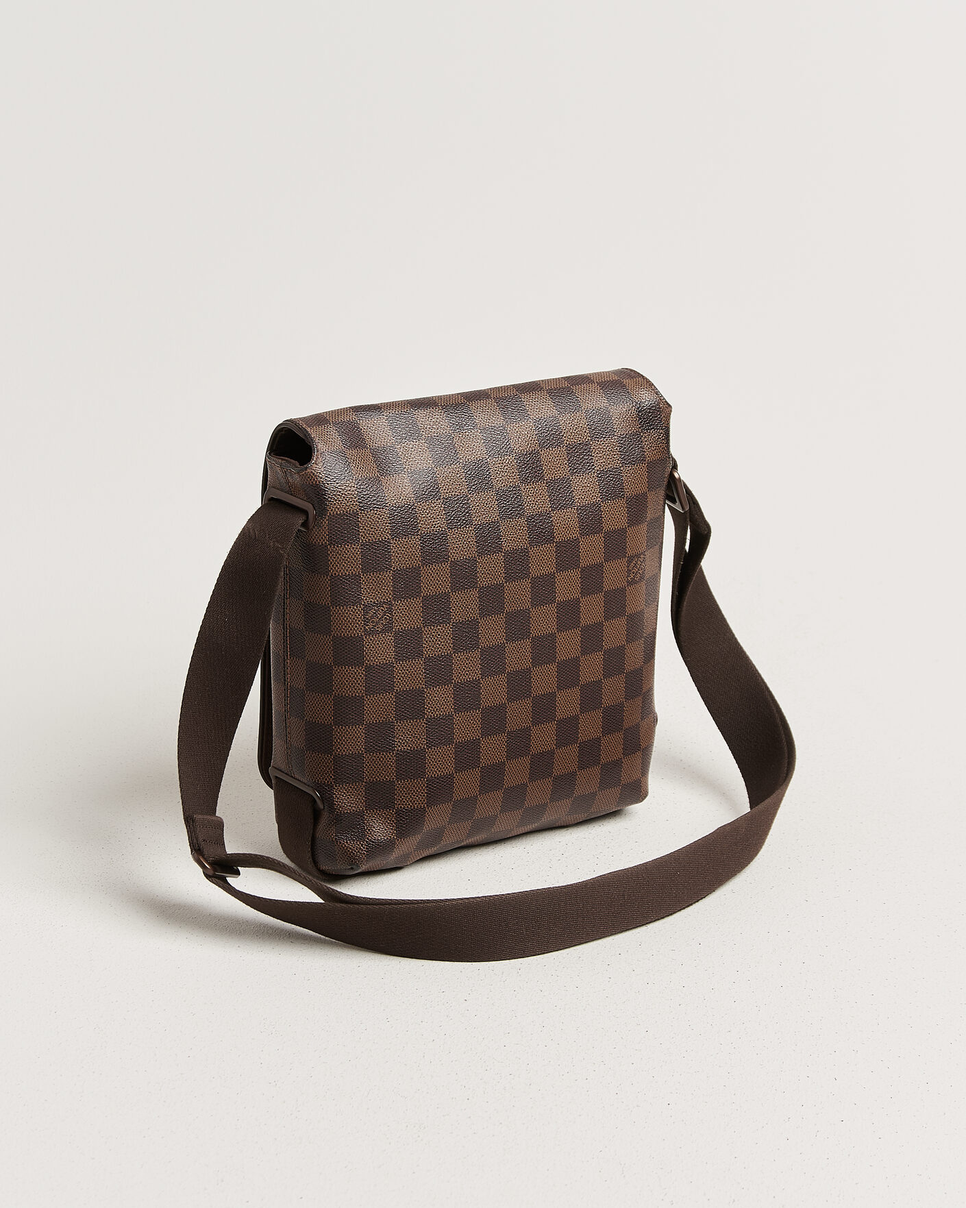 Men | Pre-Owned & Vintage Bags | Louis Vuitton Pre-Owned | Crossbody Shoulder Bag Damier Ebene