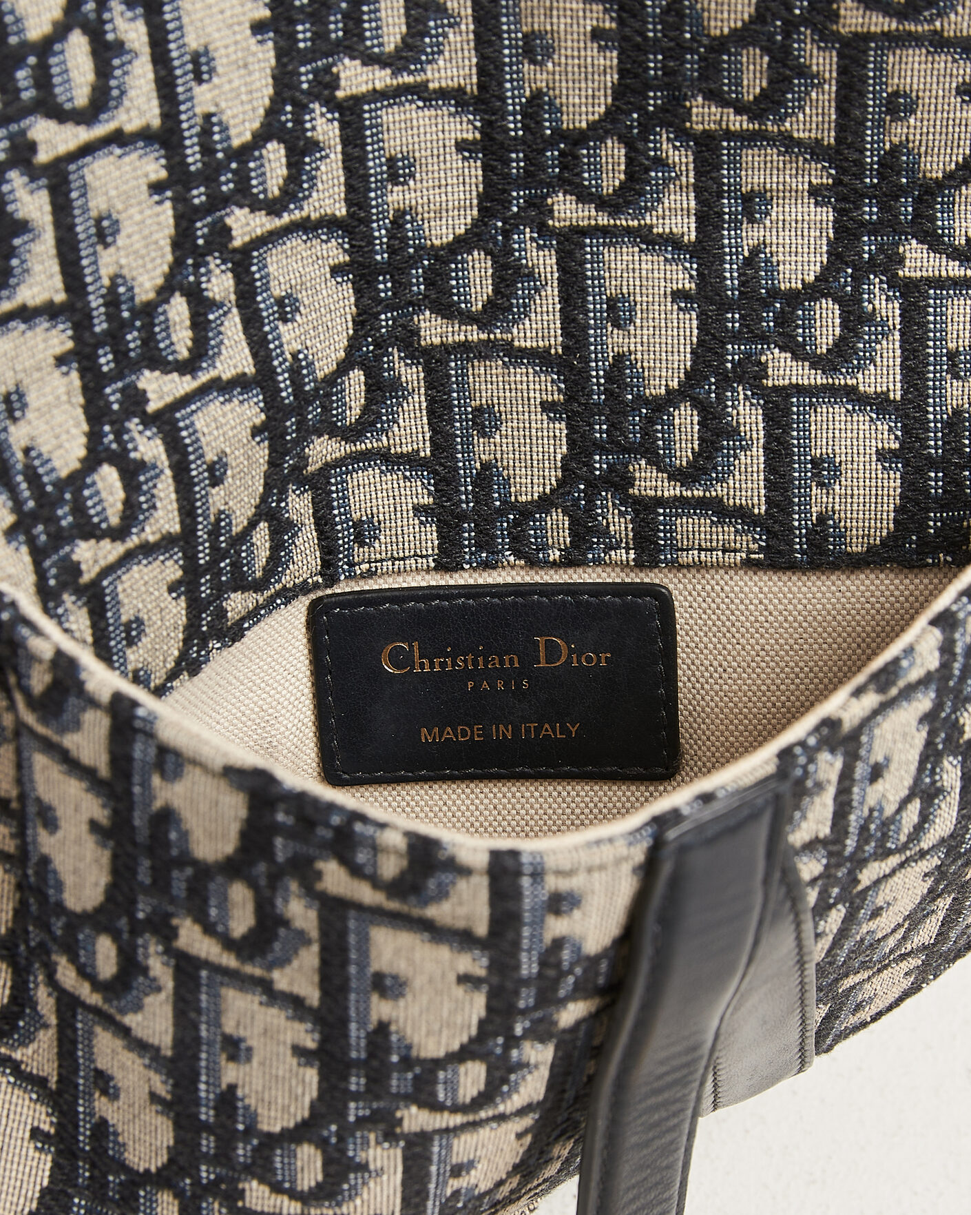Men | Pre-Owned & Vintage Bags | Dior Pre-Owned | Saddle Belt Pouch Bag Oblique Jacquard Blue