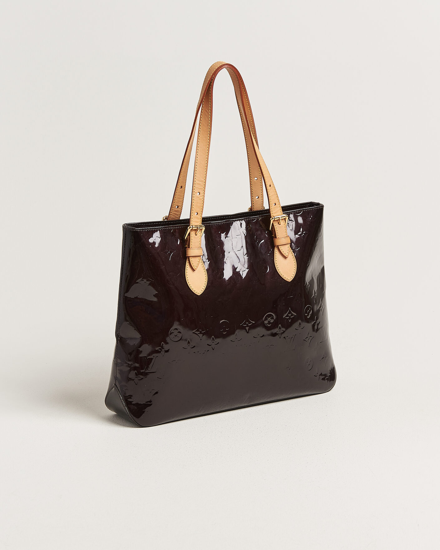 Men | Pre-Owned & Vintage Bags | Louis Vuitton Pre-Owned | Brentwood Tote Bag Vernis Leather Burgundy