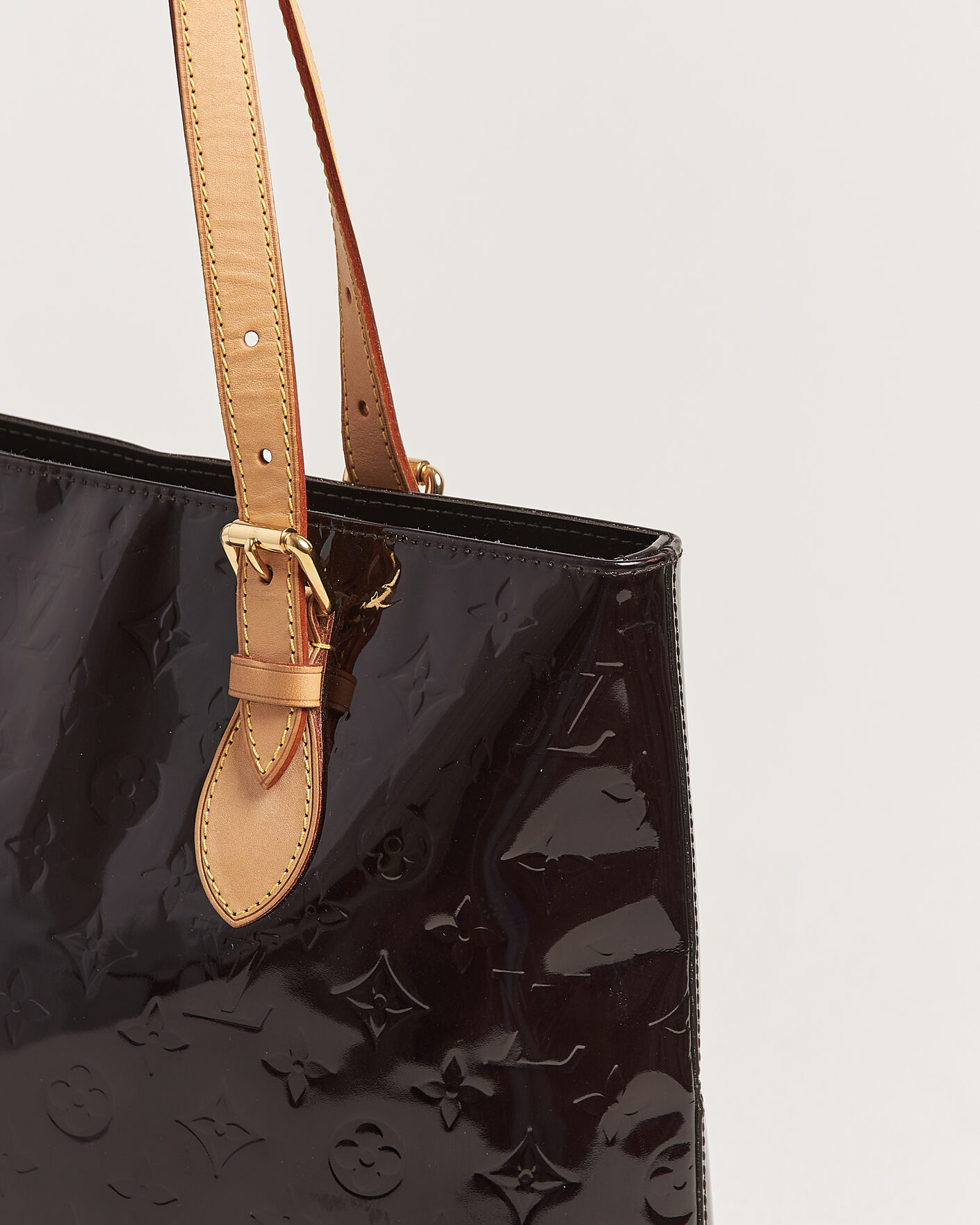 Men | Pre-Owned & Vintage Bags | Louis Vuitton Pre-Owned | Brentwood Tote Bag Vernis Leather Burgundy