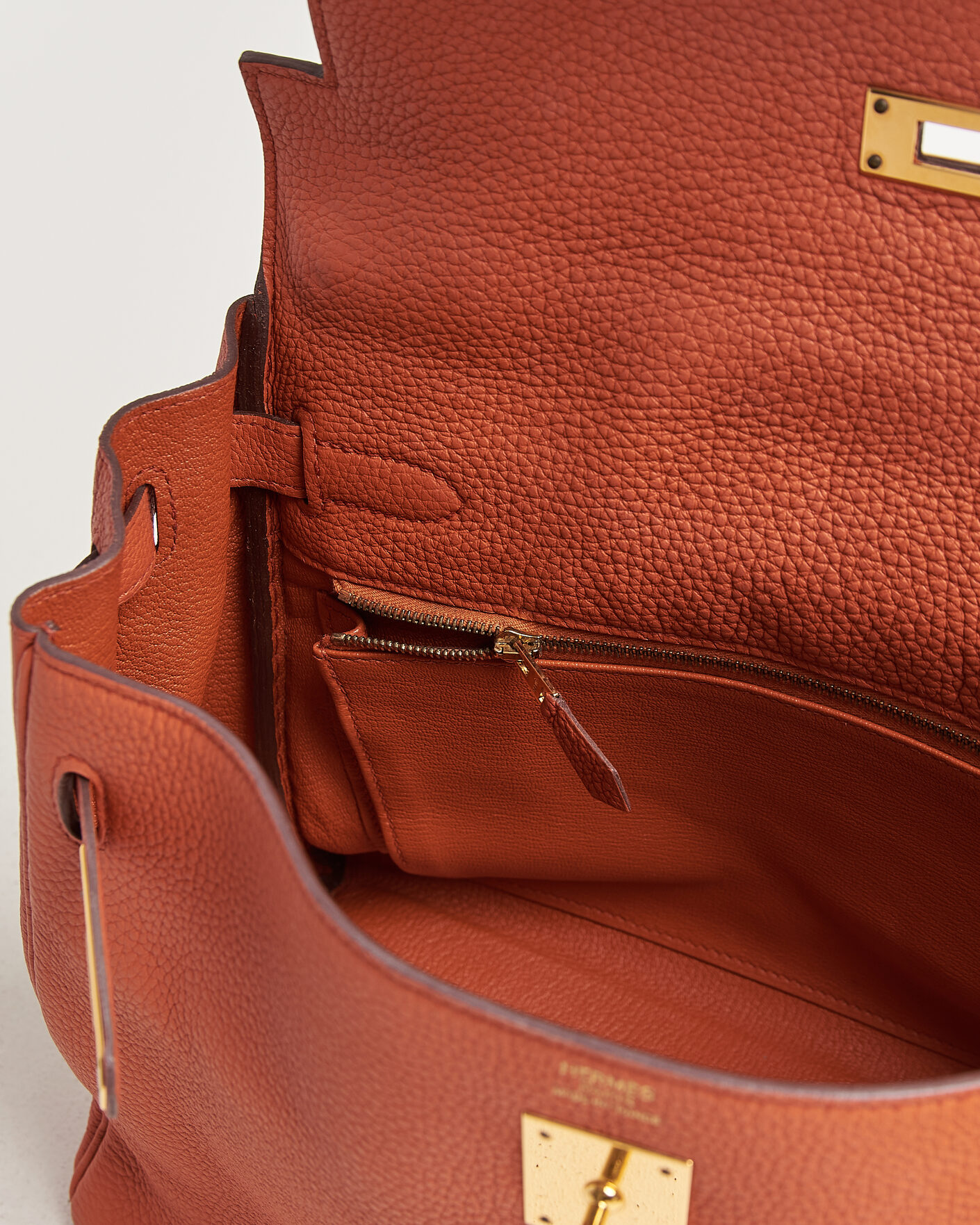 Men | Pre-Owned & Vintage Bags | Hermès Pre-Owned | Kelly 32 Togo Leather Orange