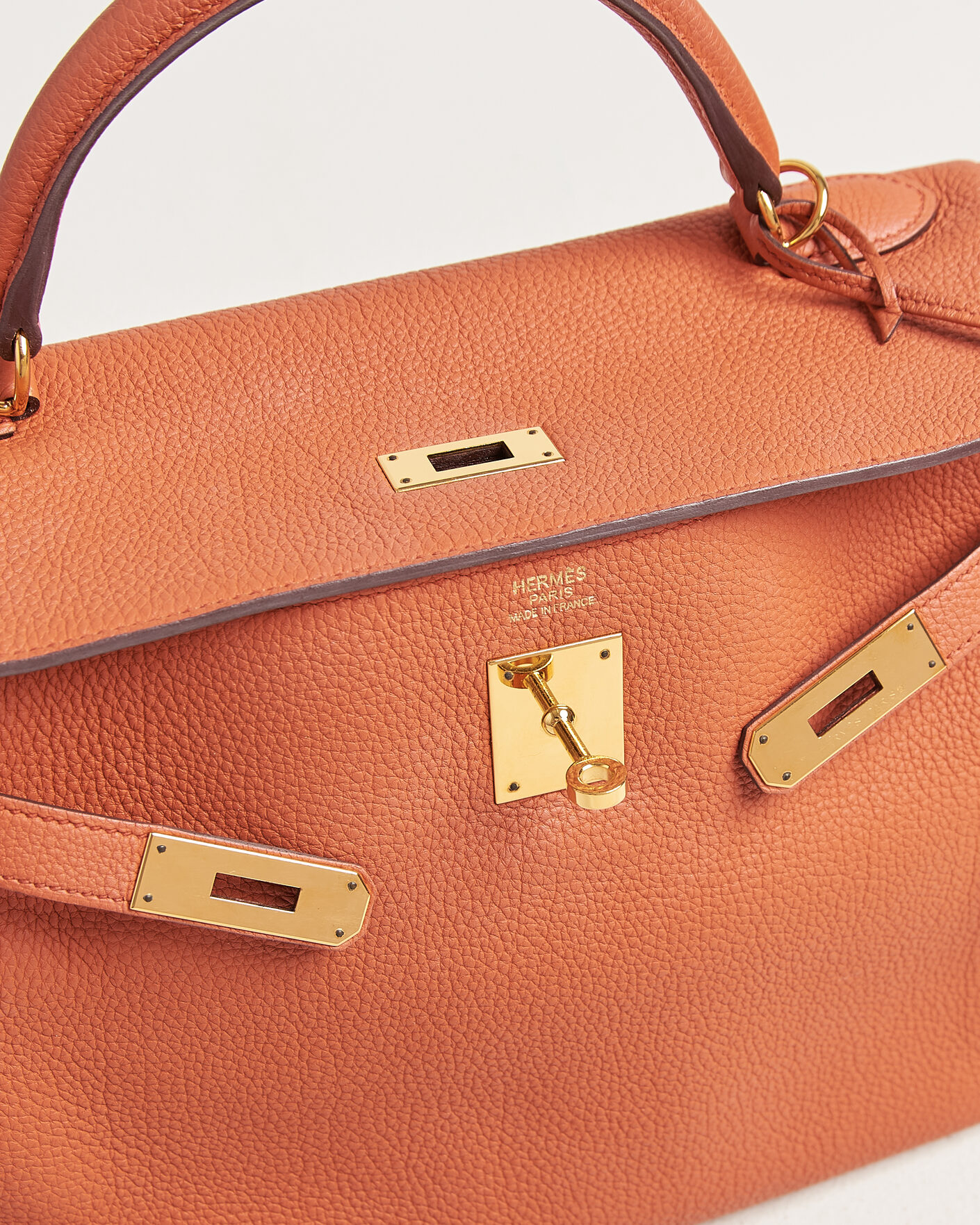 Men | Pre-Owned & Vintage Bags | Hermès Pre-Owned | Kelly 32 Togo Leather Orange