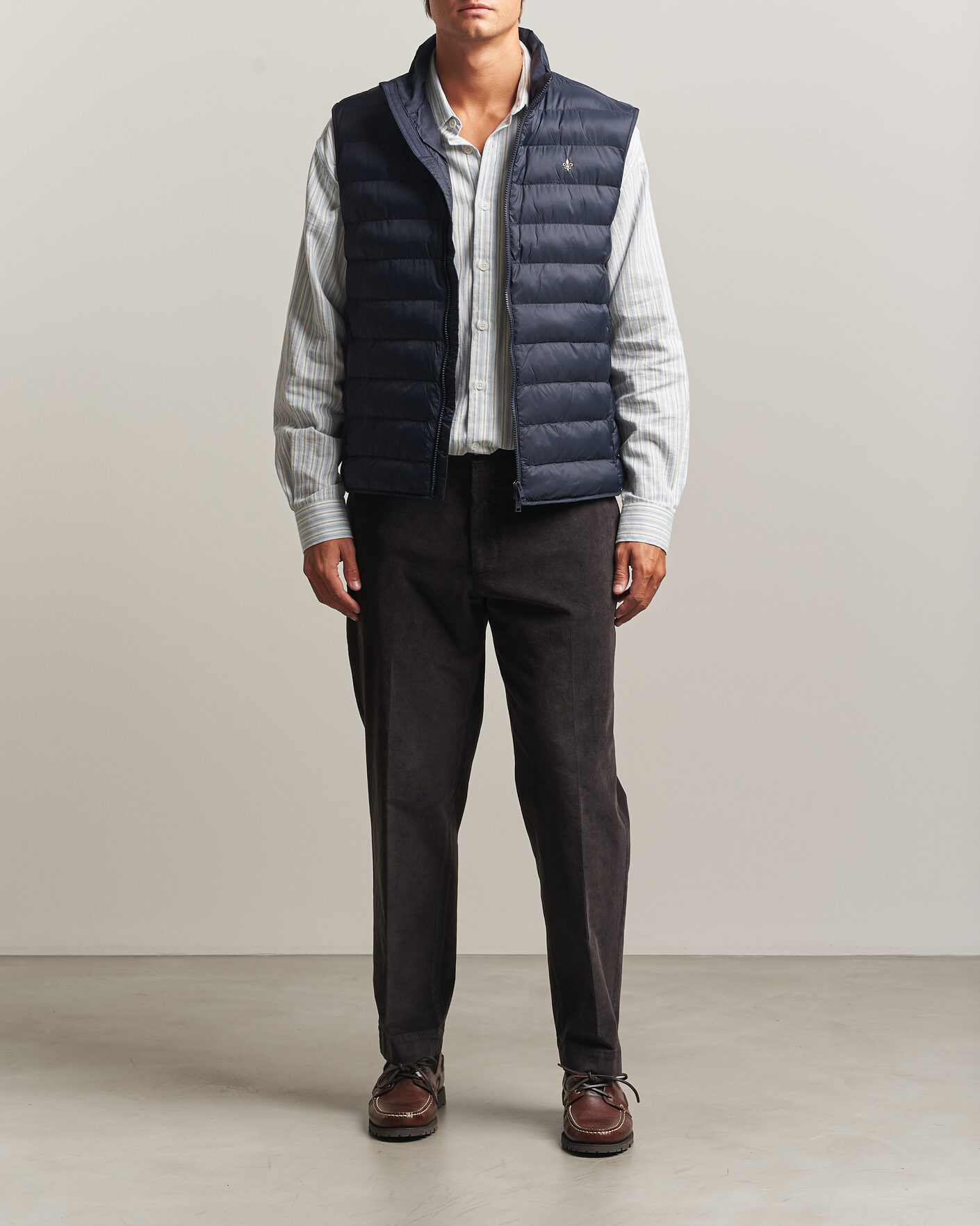 Men | Gilets | Morris | Norfolk Liner Vest Blue