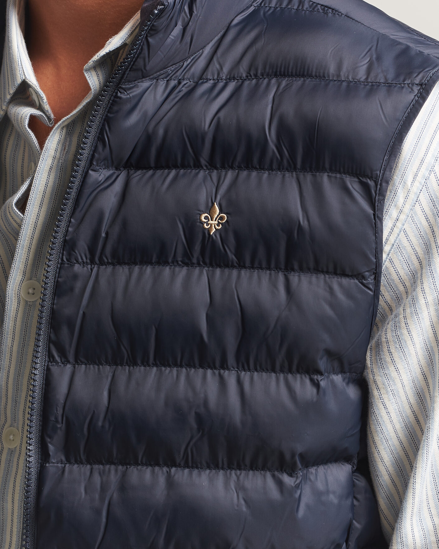 Men | Gilets | Morris | Norfolk Liner Vest Blue