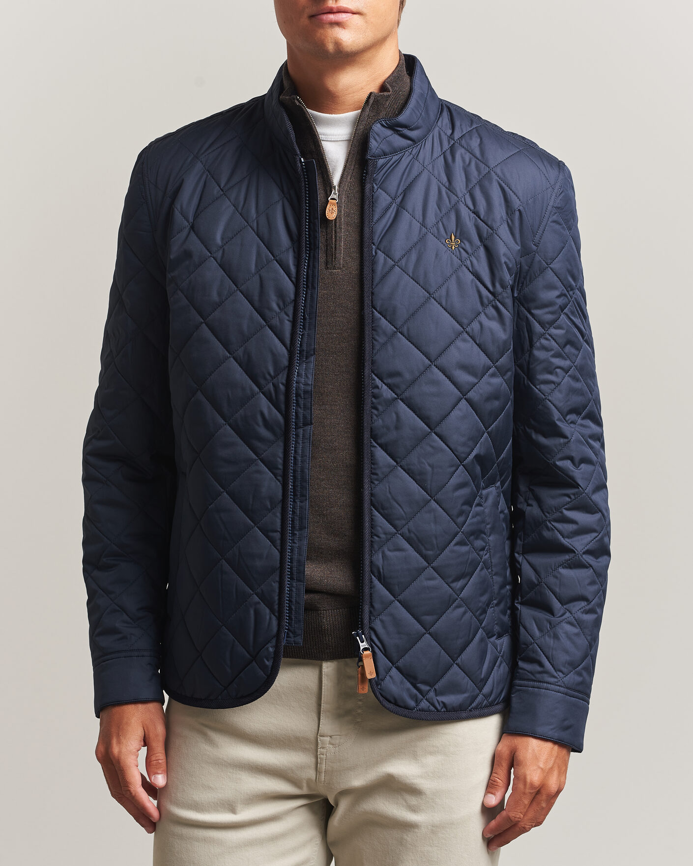 Men | Coats & Jackets | Morris | Teddy Quilted Jacket Old Blue