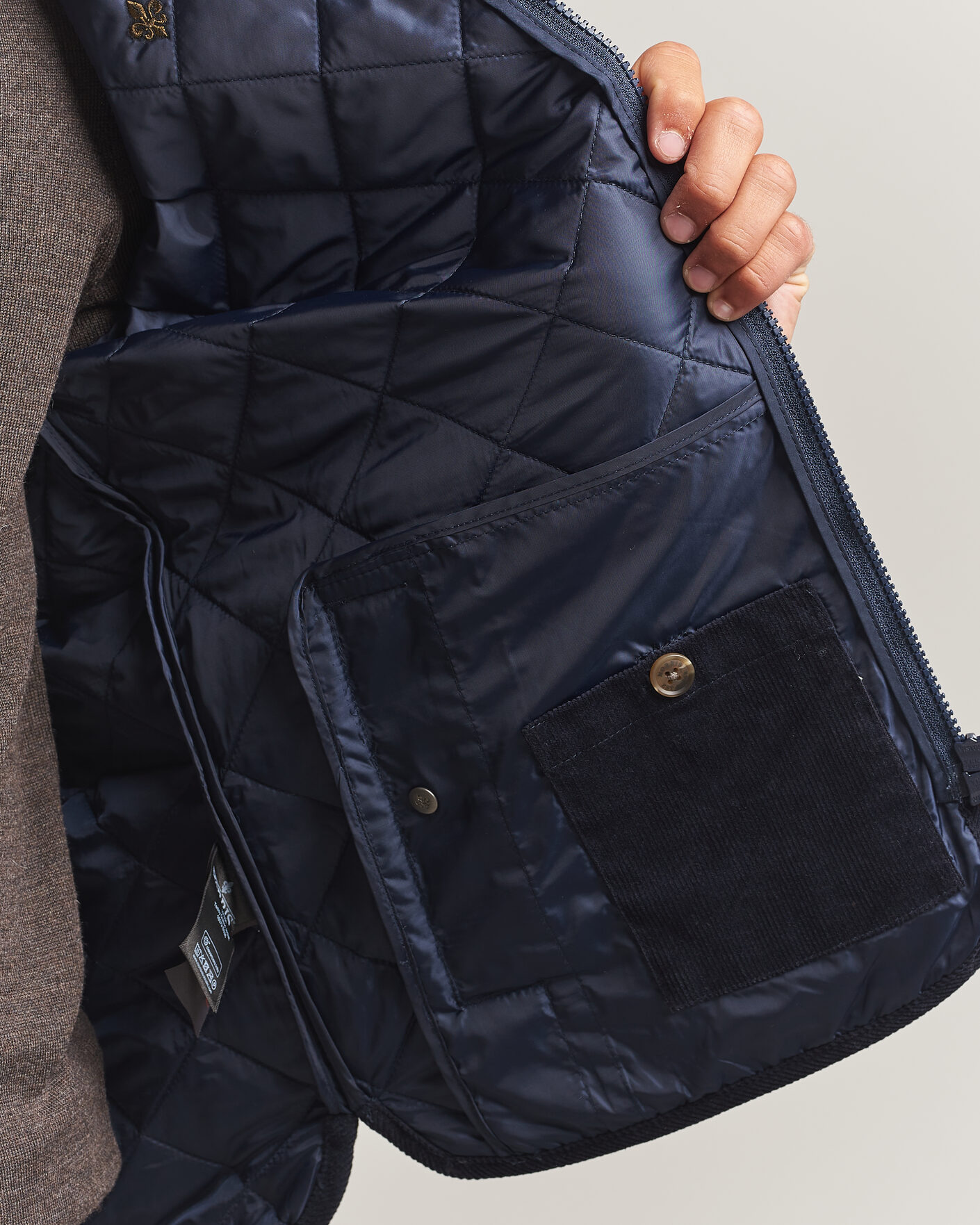 Men | Coats & Jackets | Morris | Teddy Quilted Jacket Old Blue