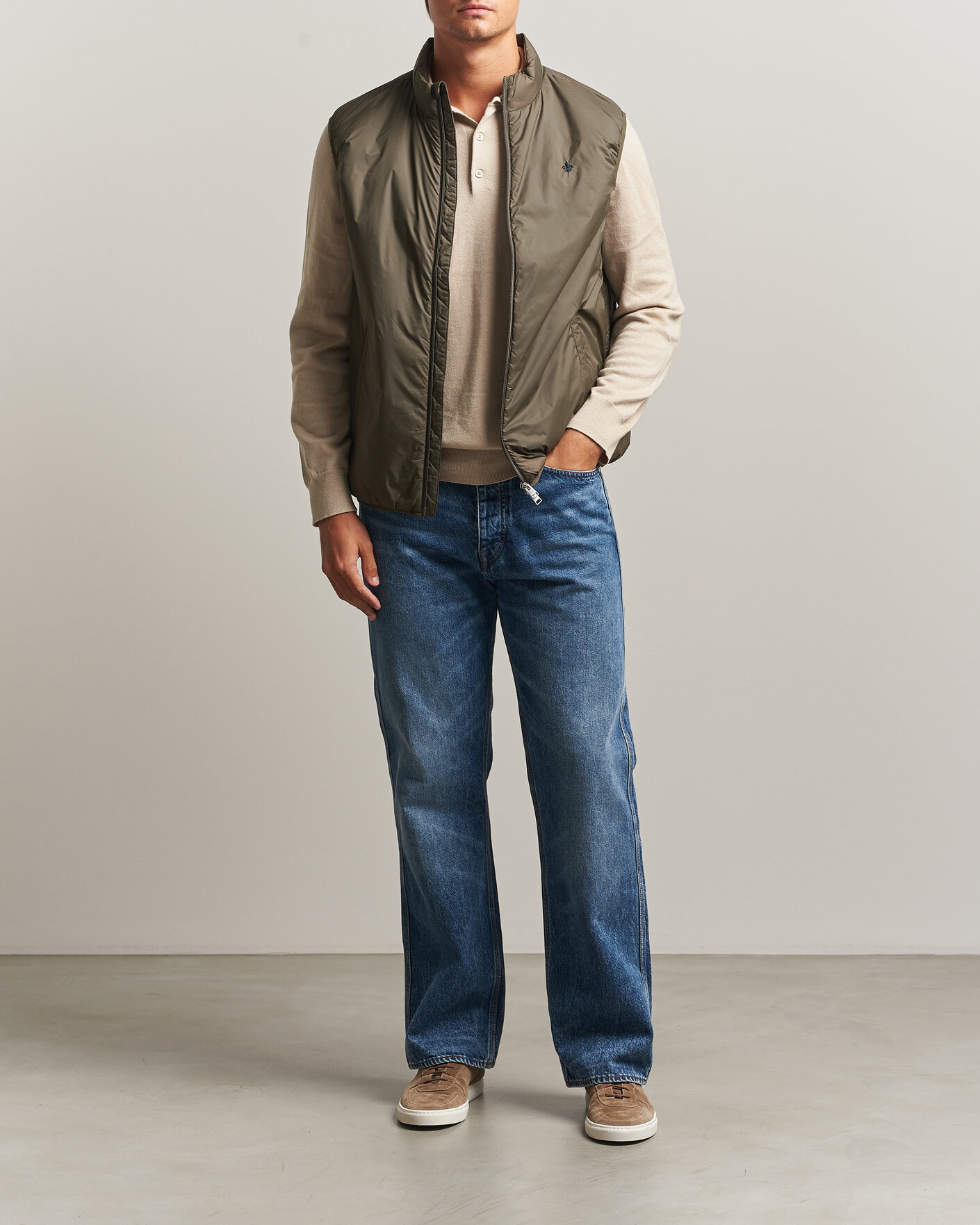 Men | Gilets | Morris | Bradley Padded Vest Olive