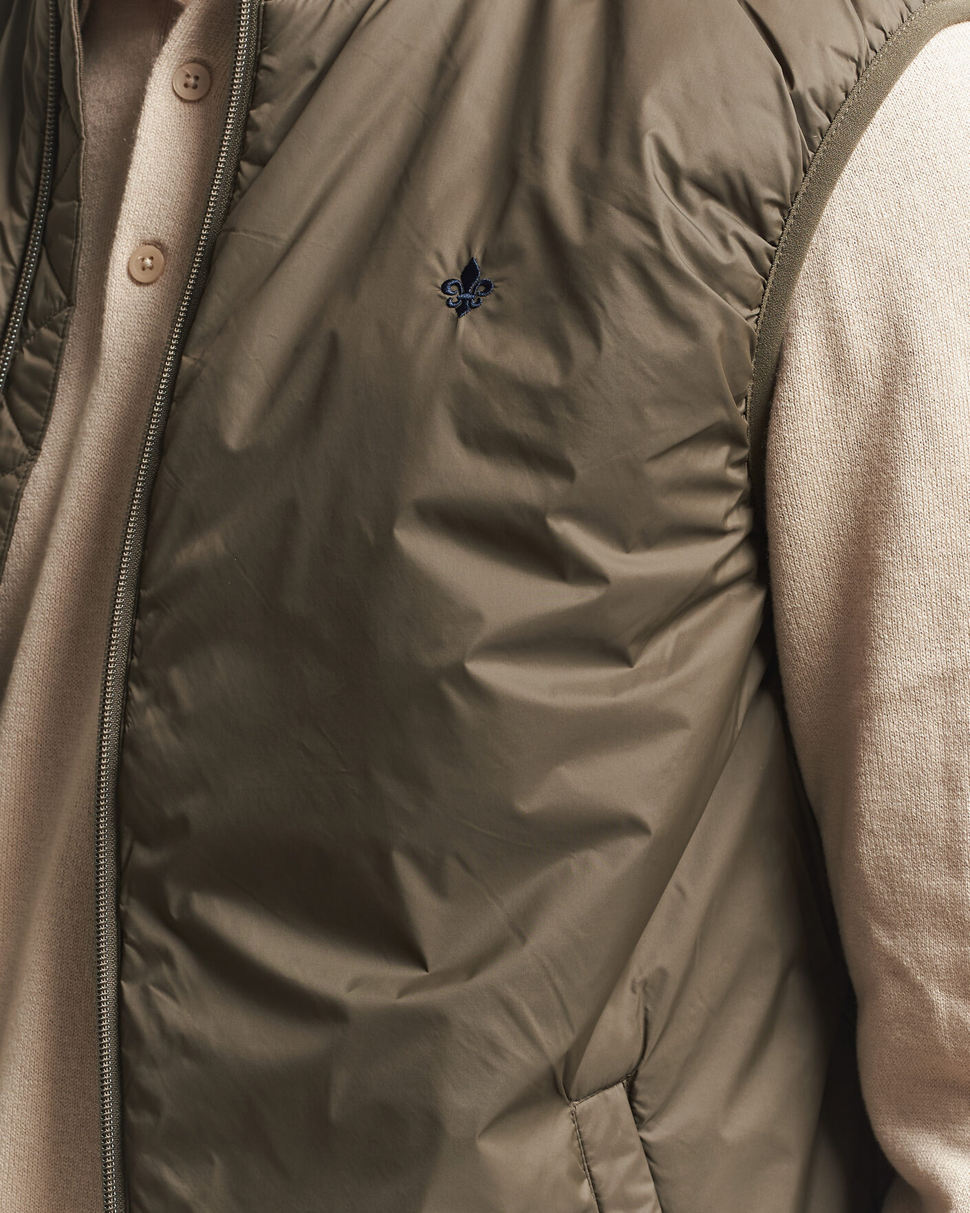 Men | Gilets | Morris | Bradley Padded Vest Olive