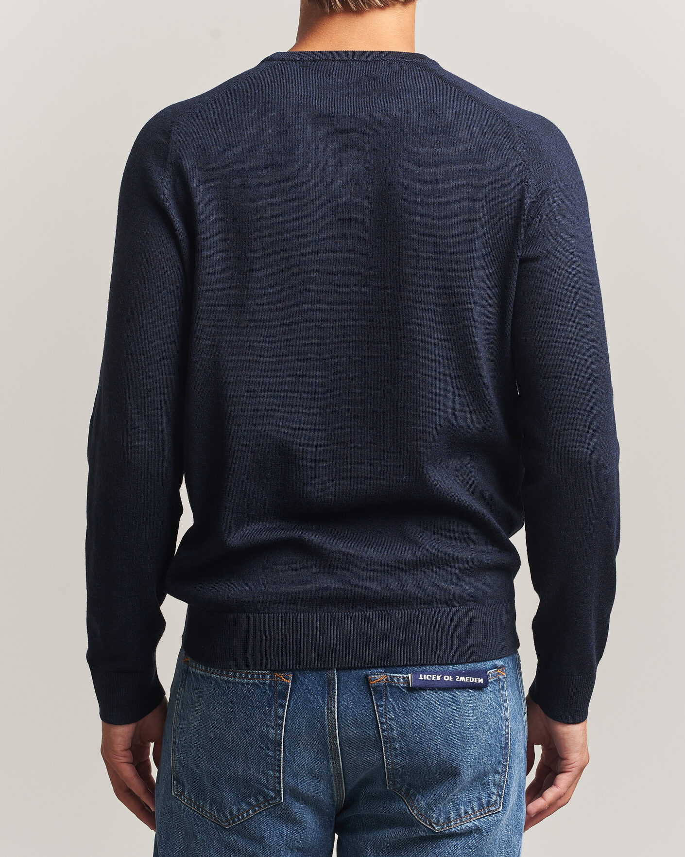 Men | Sweaters & Knitwear | Morris | Merino O-Neck Navy